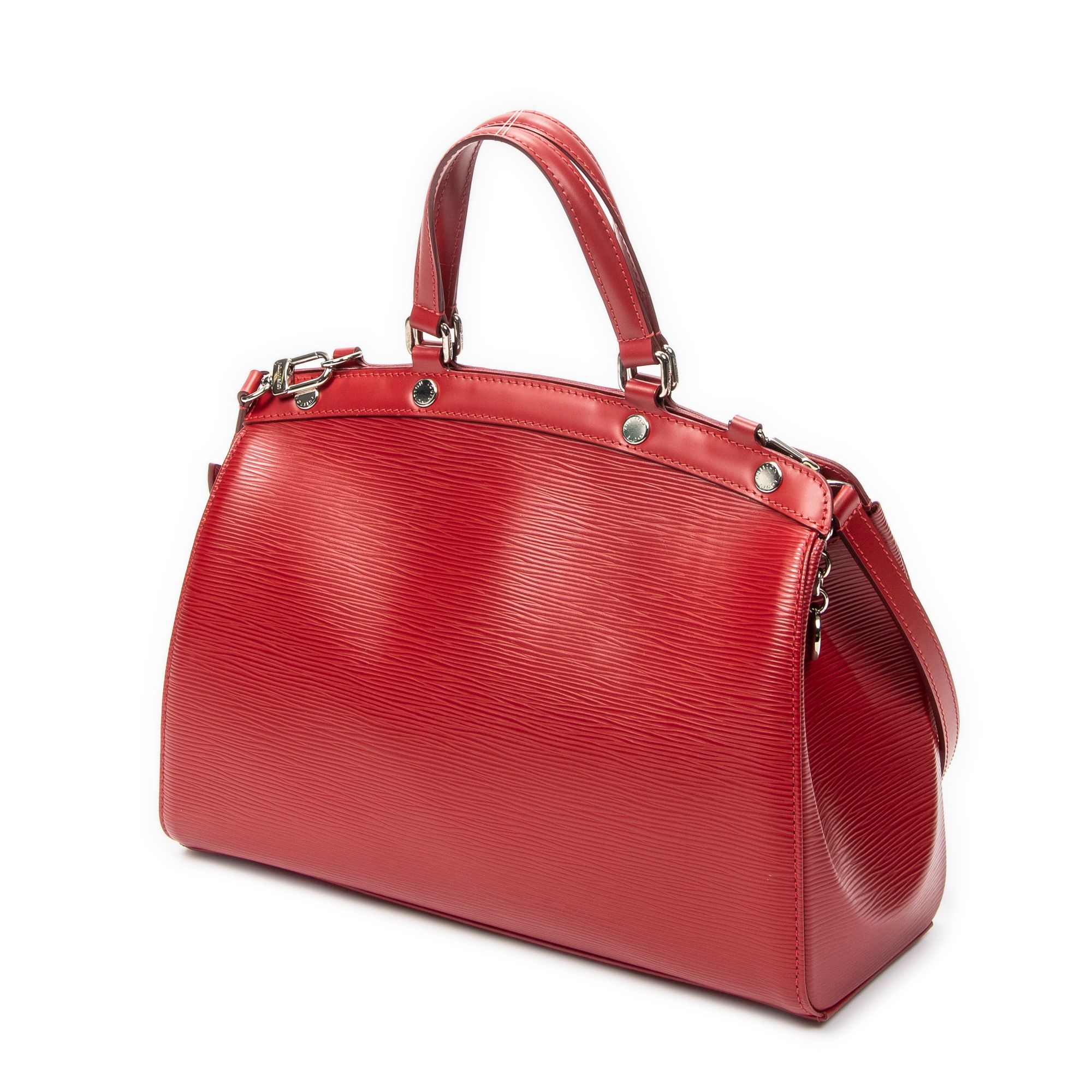 Brea MM Red Epi Silver Brass — view 2