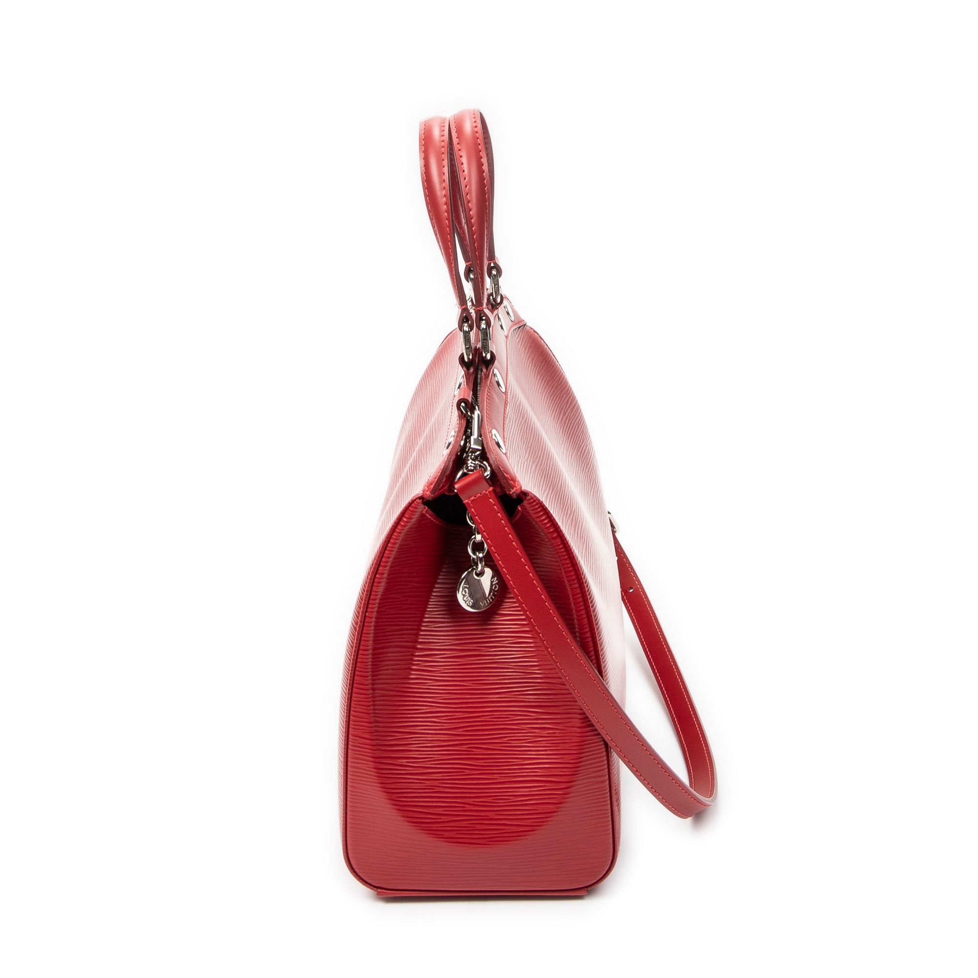 Brea MM Red Epi Silver Brass — view 3