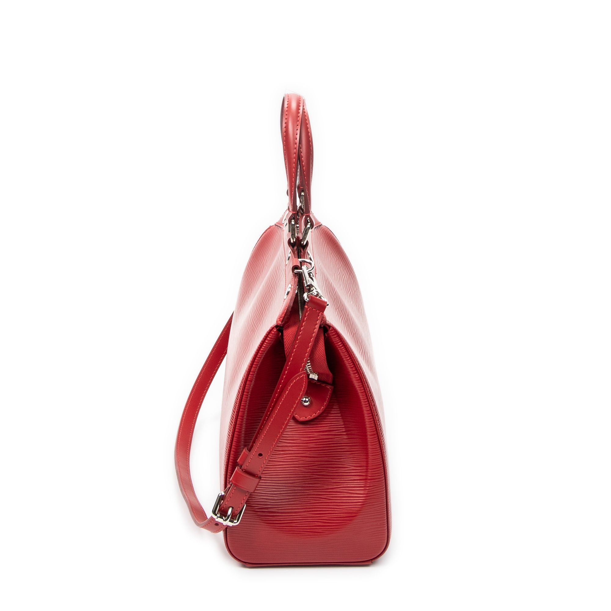 Brea MM Red Epi Silver Brass — view 4