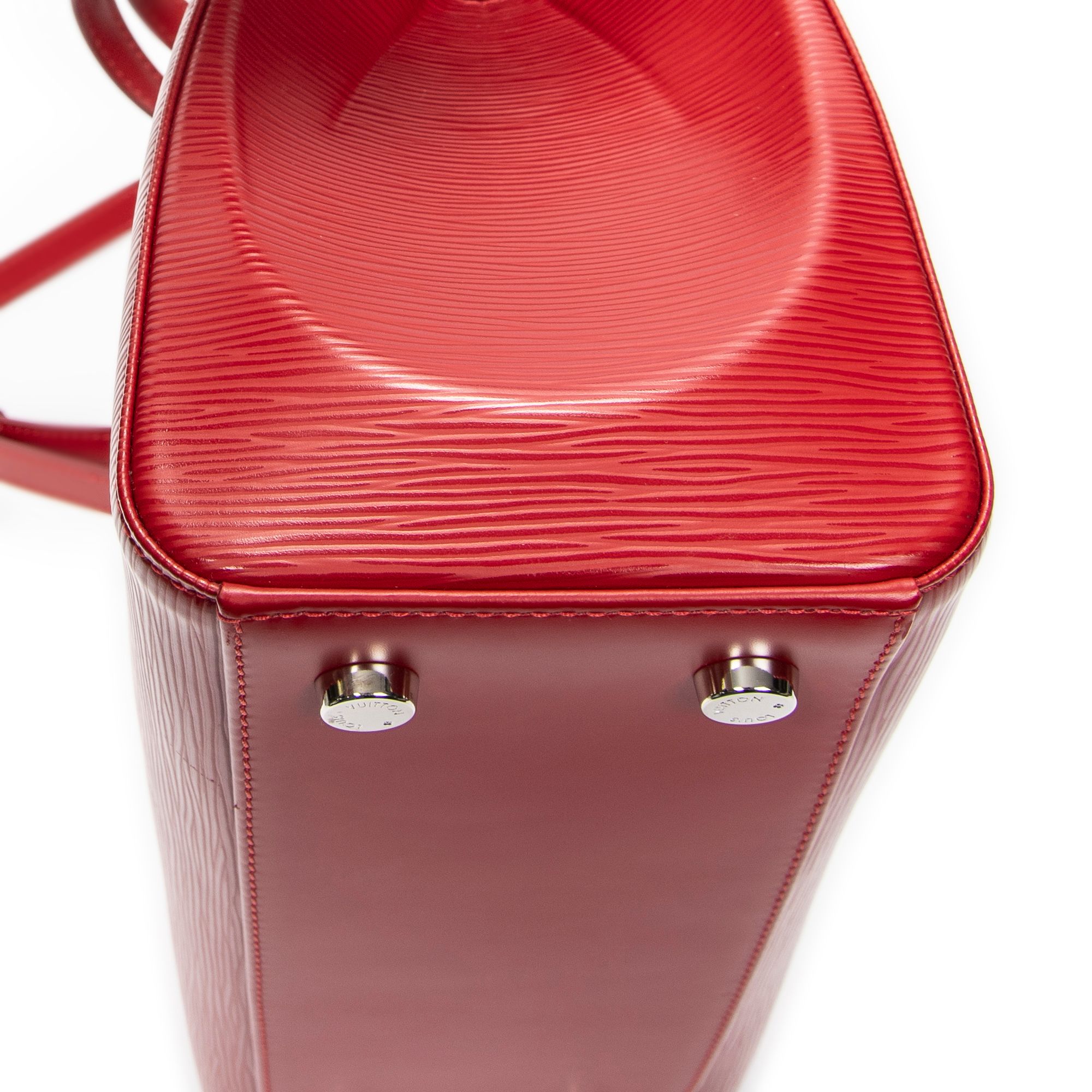 Brea MM Red Epi Silver Brass — view 7