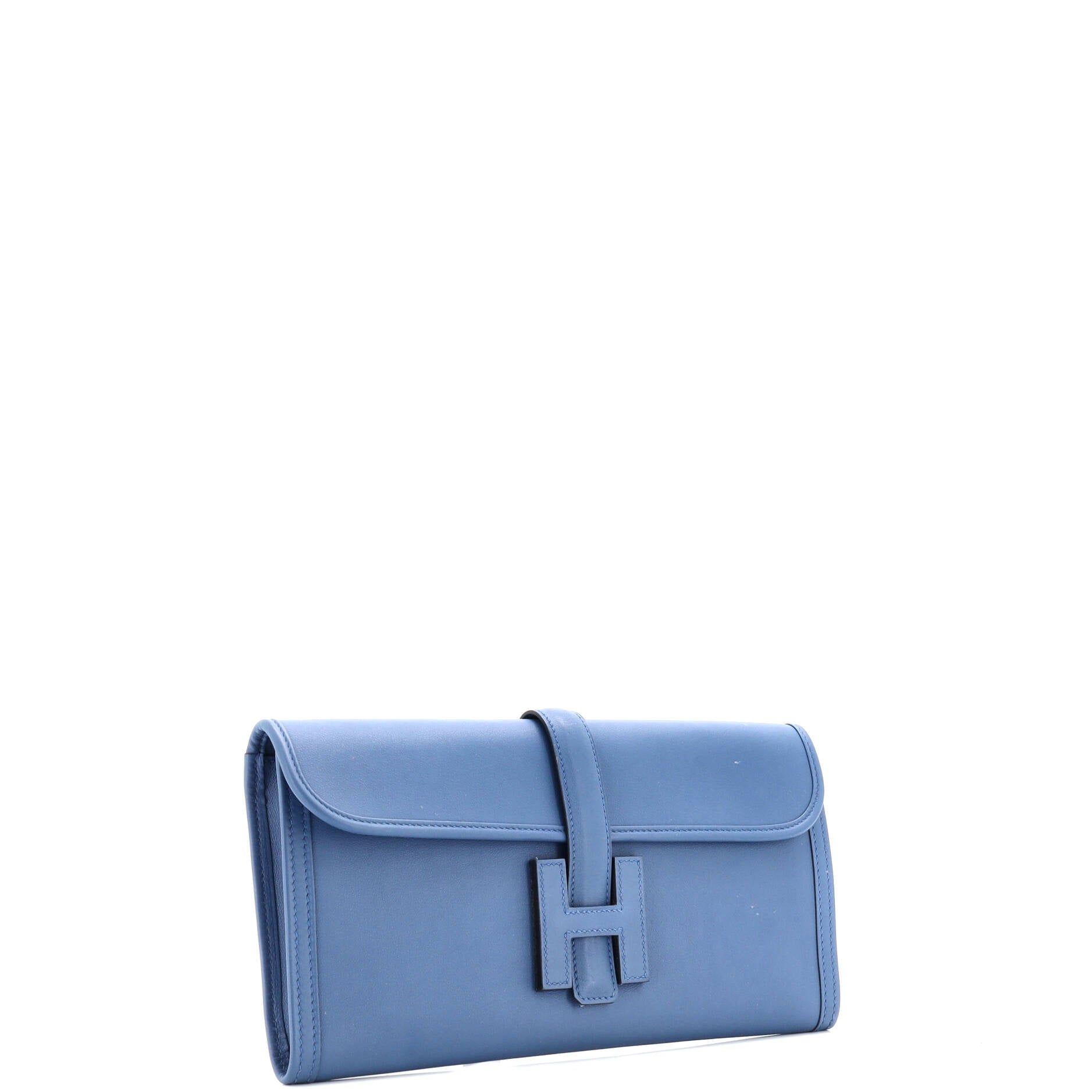 Jige Elan Clutch 29 Blue Swift Leather — view 2