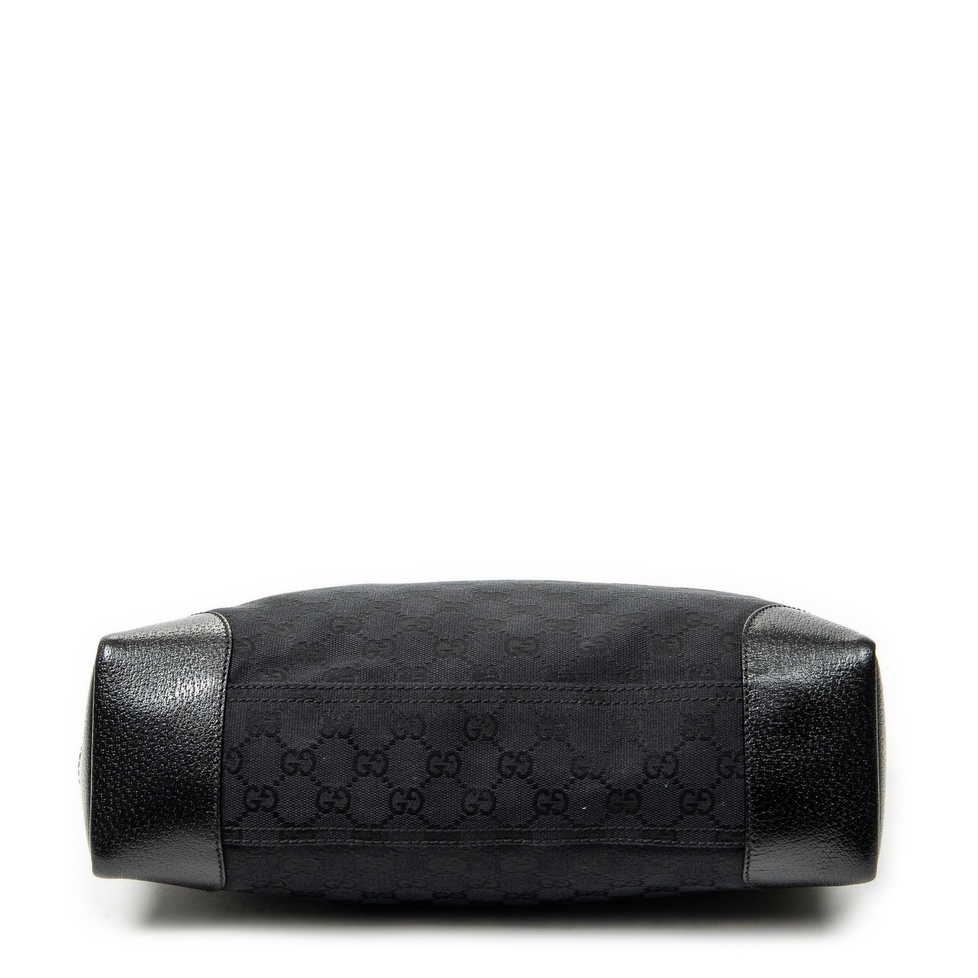 Zip Messenger Black Monogrammed Canvas Silver — view 6