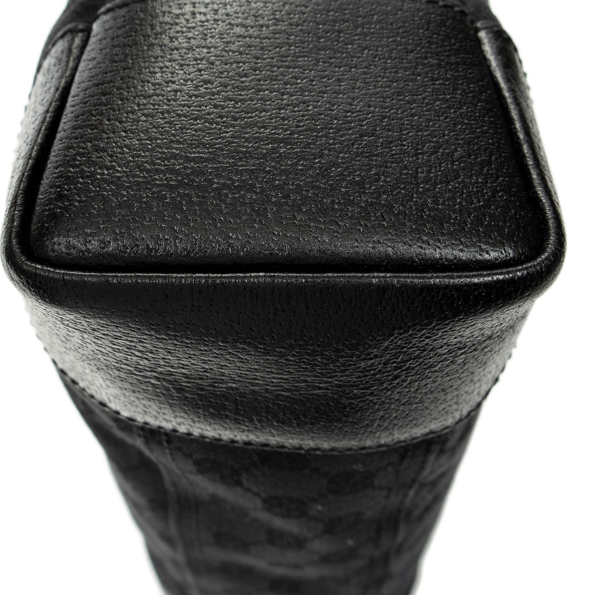 Zip Messenger Black Monogrammed Canvas Silver — view 8