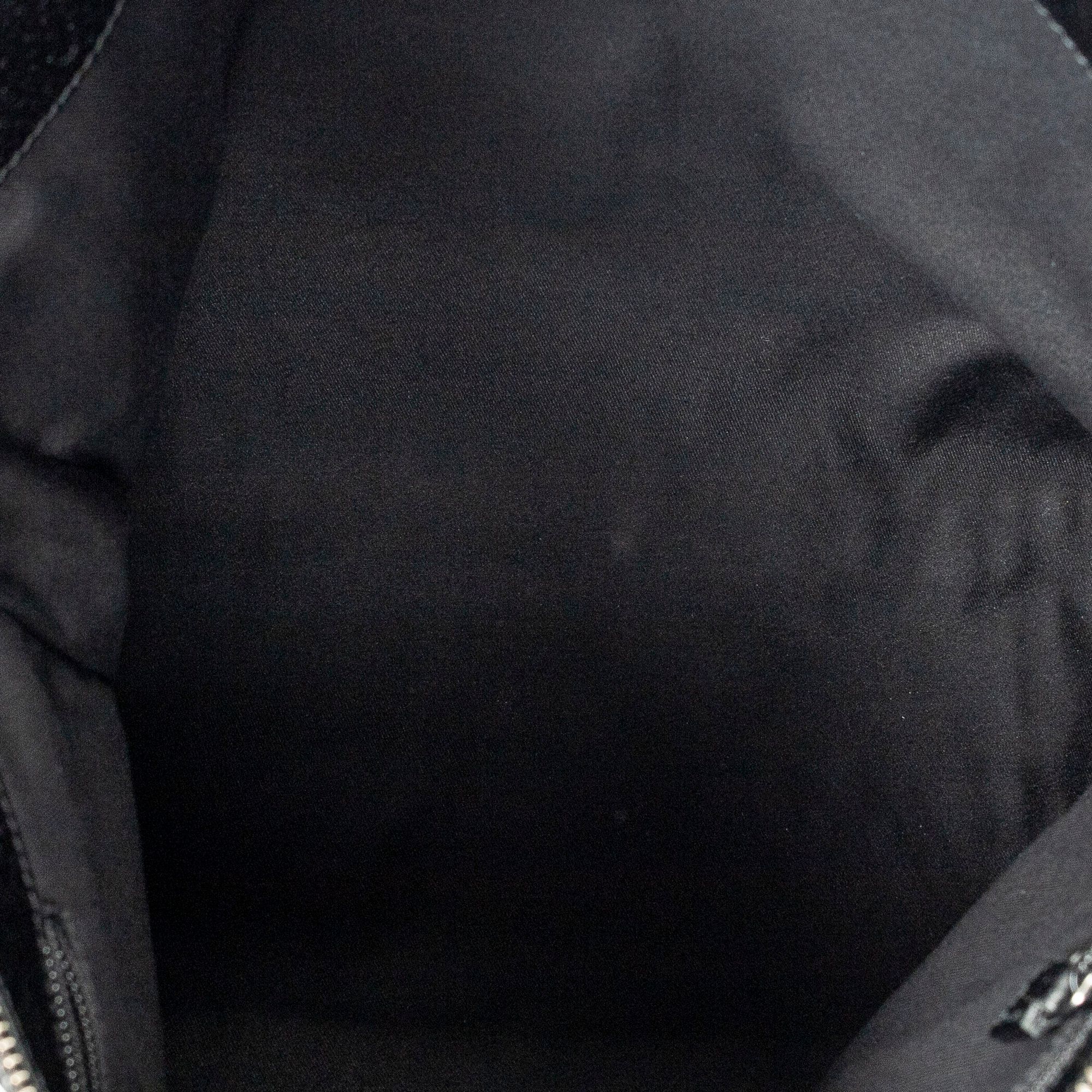 Zip Messenger Black Monogrammed Canvas Silver — view 9