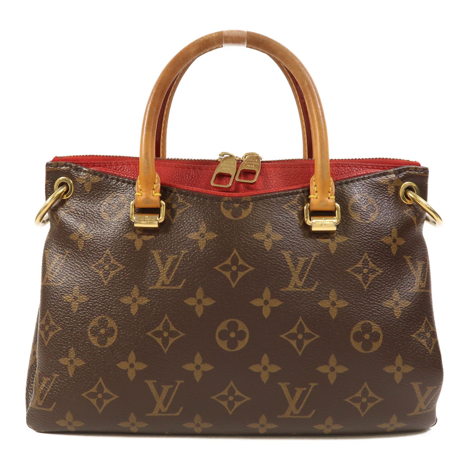 Monogram Pallas Bb Handmade Shoulder Bag Brown Red Brown 2way Shoulder Bag M 41241 — view 2