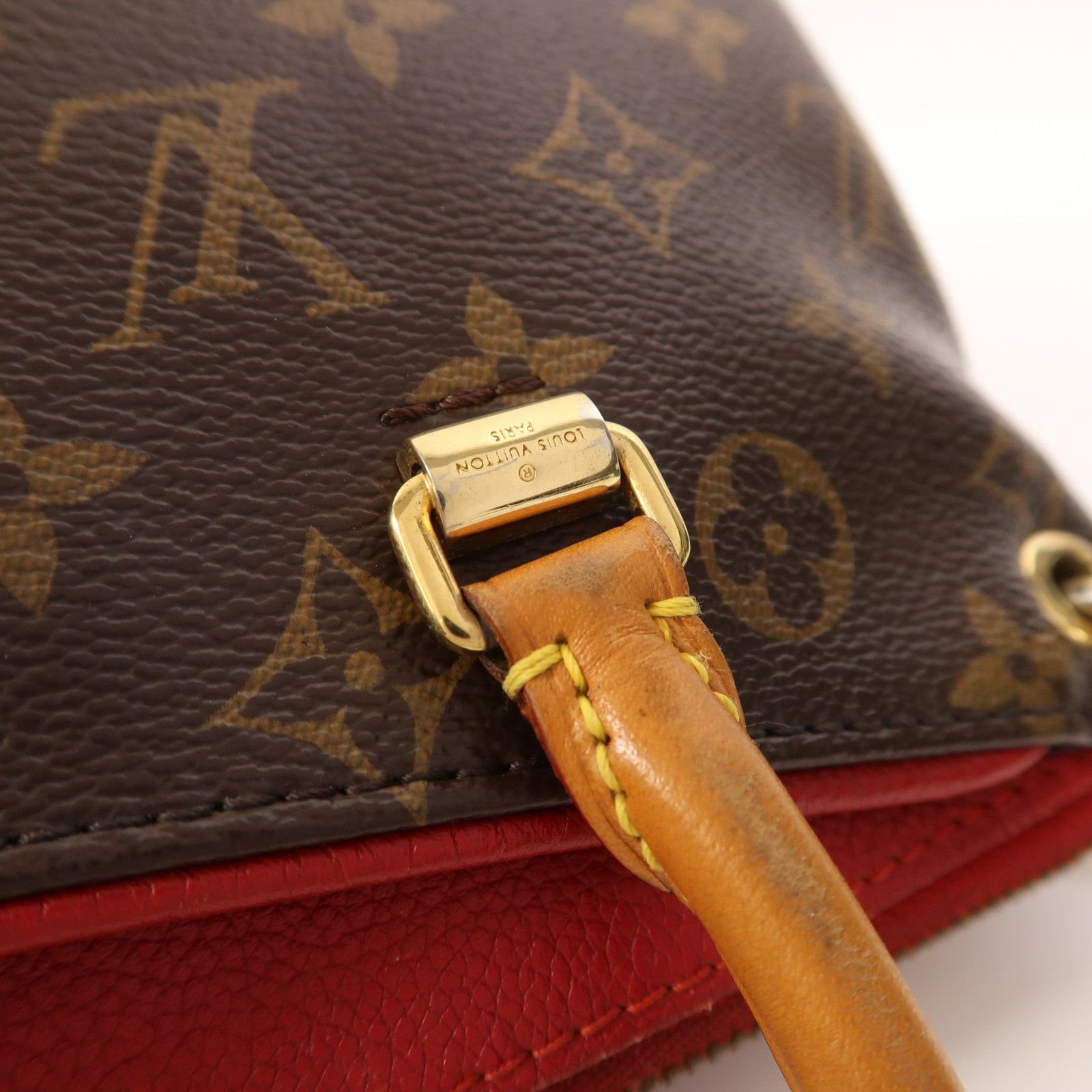 Monogram Pallas Bb Handmade Shoulder Bag Brown Red Brown 2way Shoulder Bag M 41241 — view 19