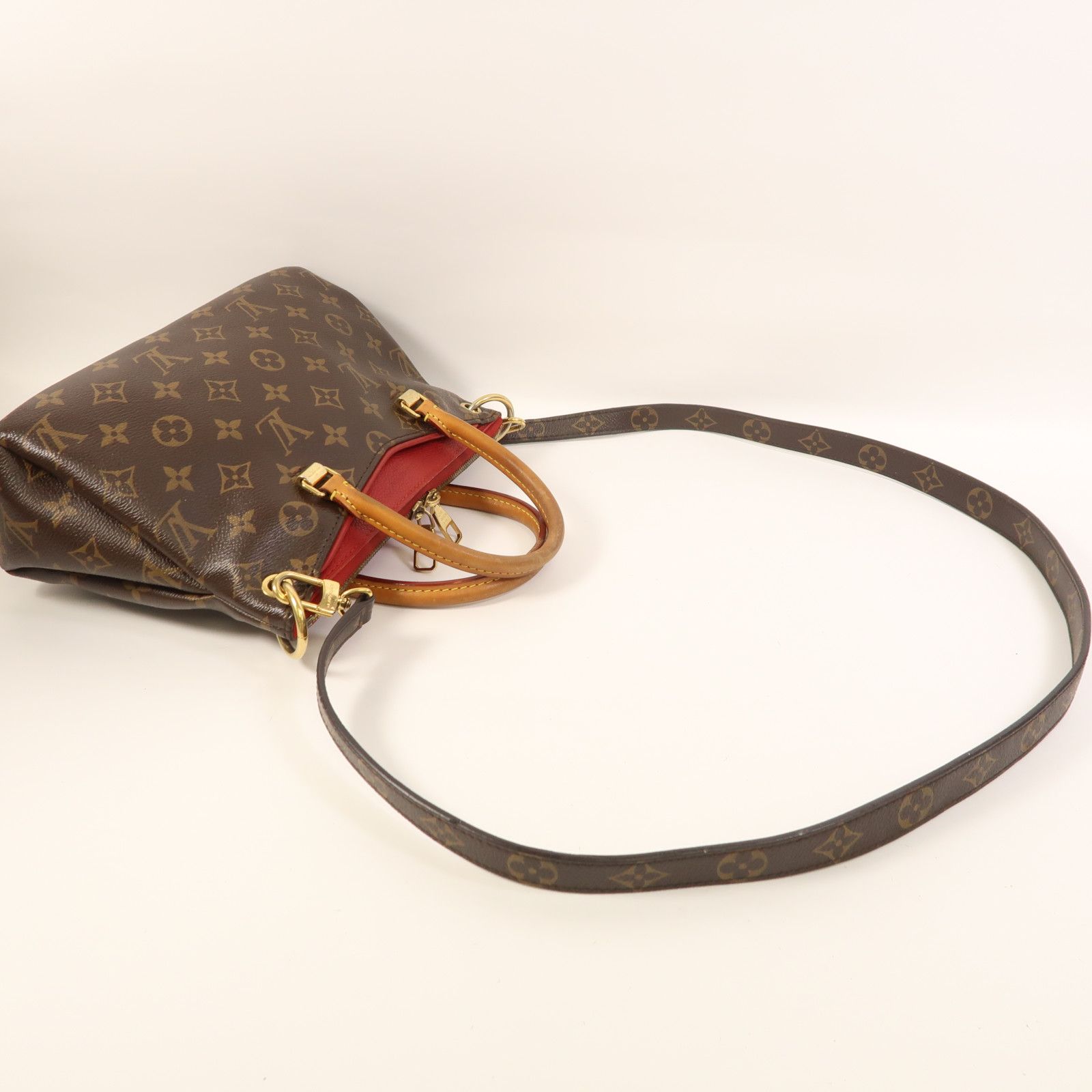 Monogram Pallas Bb Handmade Shoulder Bag Brown Red Brown 2way Shoulder Bag M 41241 — view 10