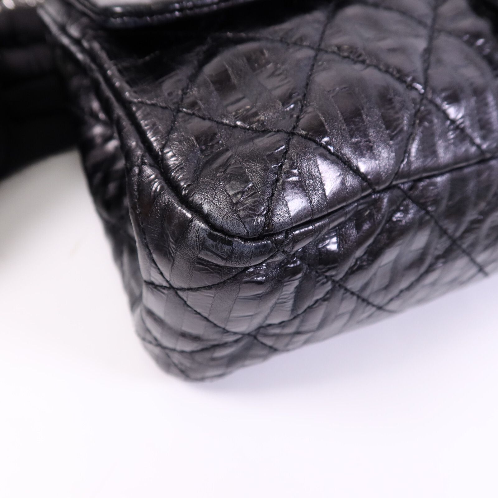 Rayures Reissue 2.55 Flap Bag, Black — view 11