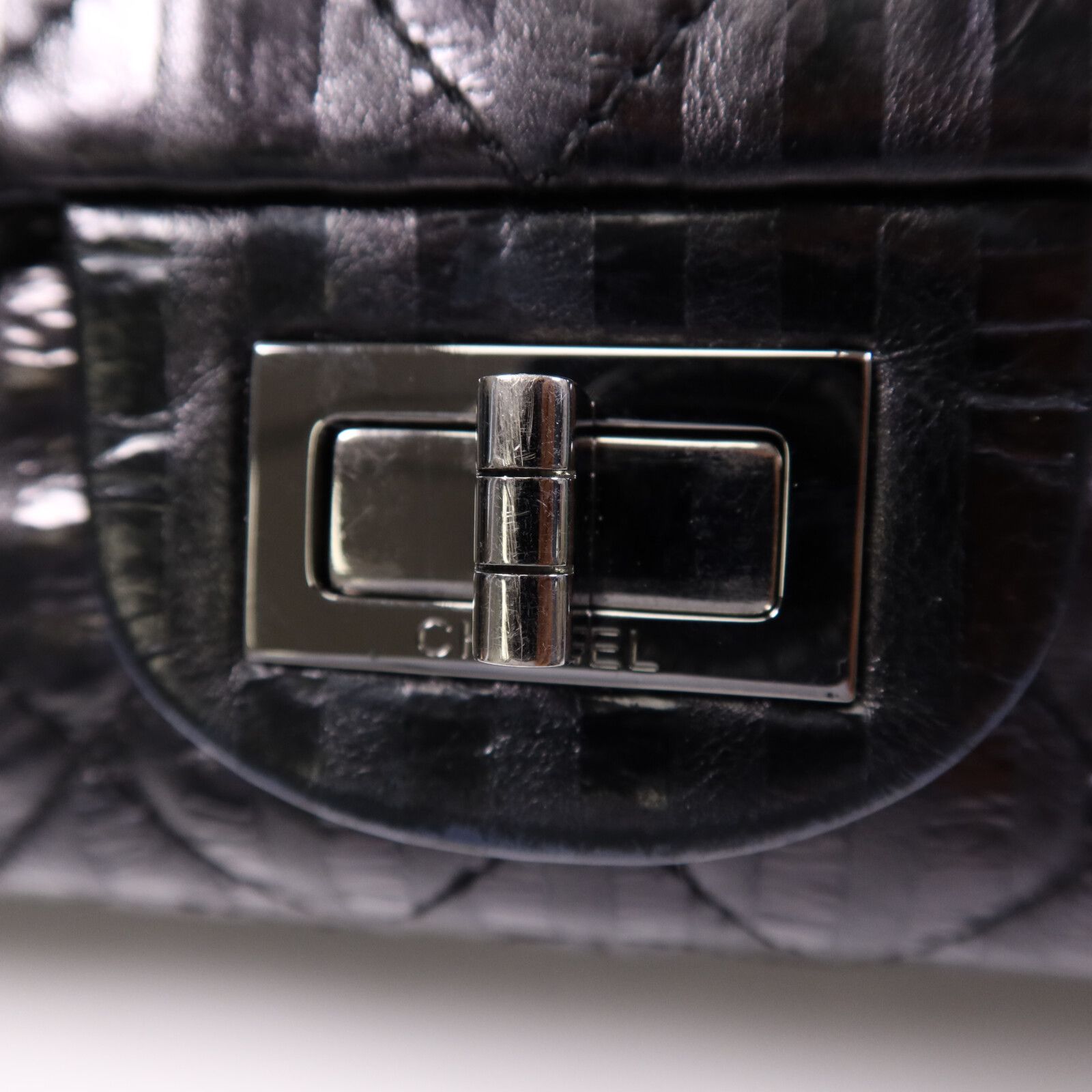 Rayures Reissue 2.55 Flap Bag, Black — view 14