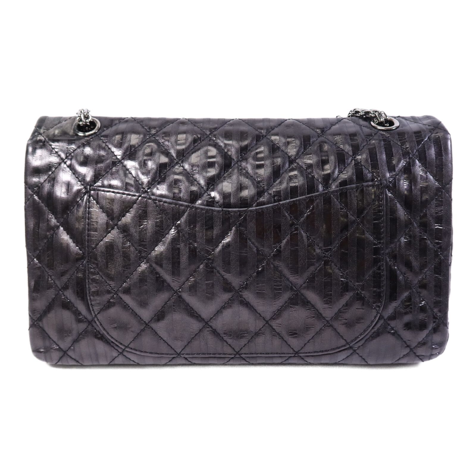 Rayures Reissue 2.55 Flap Bag, Black — view 3