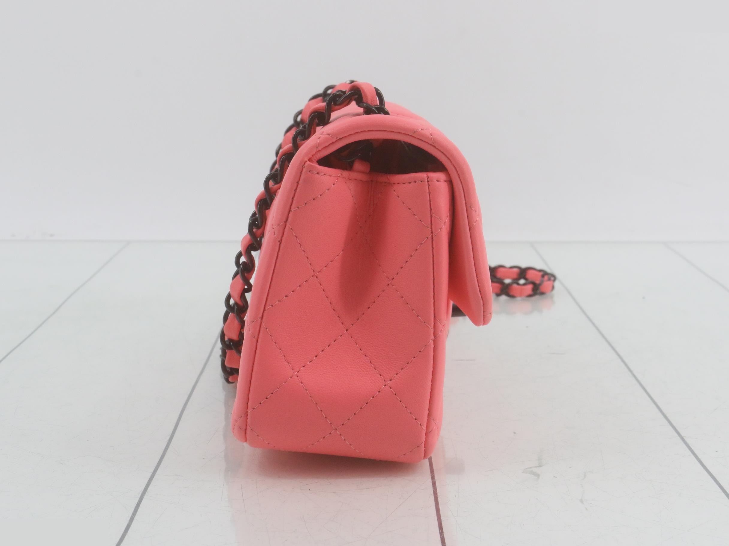 Matelasse Lambskin Flap Shoulder Bag — view 4