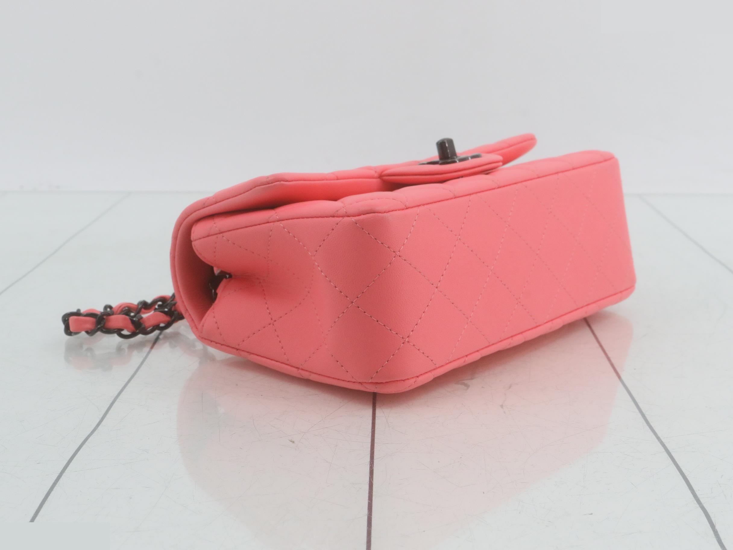 Matelasse Lambskin Flap Shoulder Bag — view 5