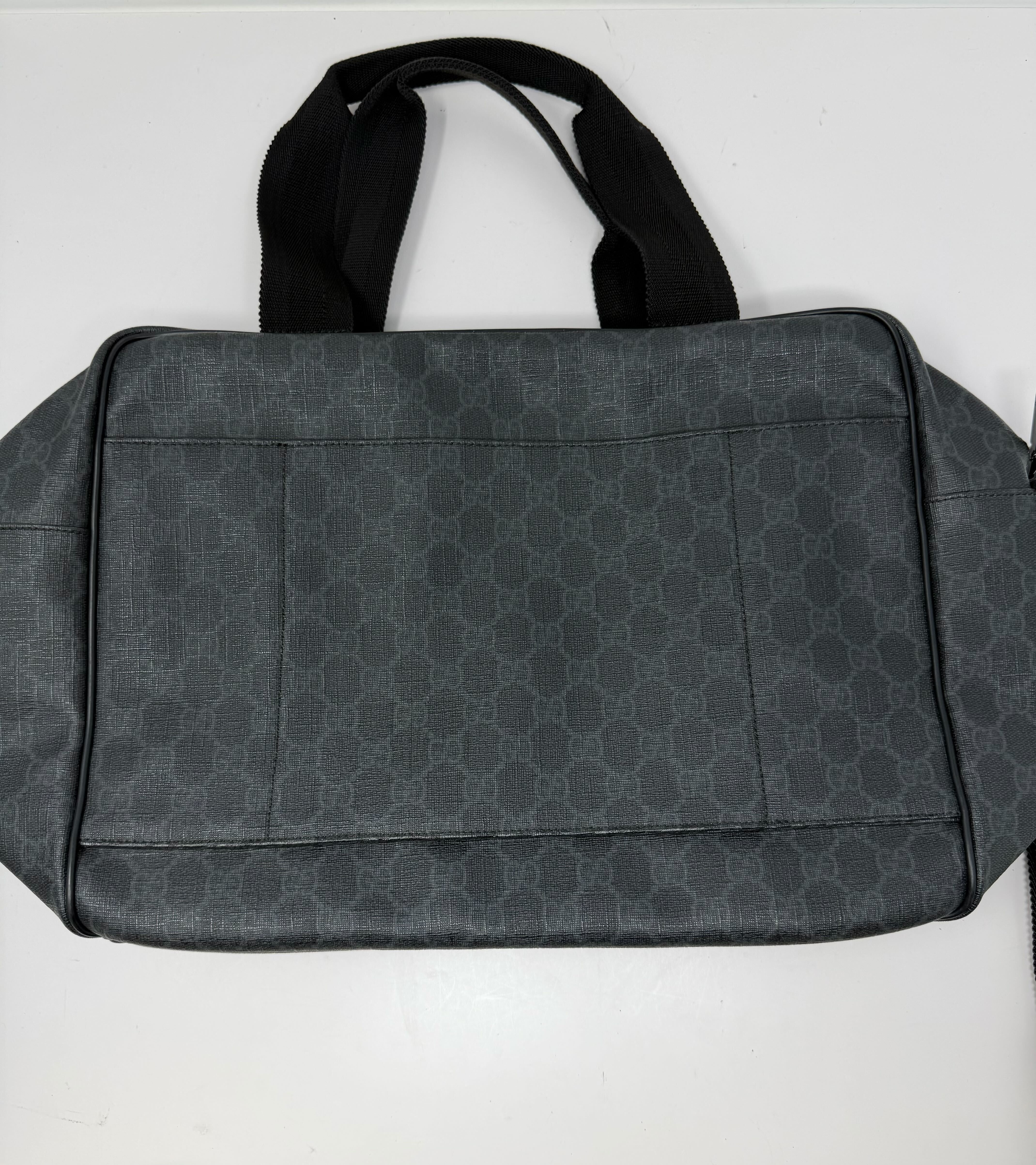 Travel Bag Black,GG Supreme WSS 170058 — view 2