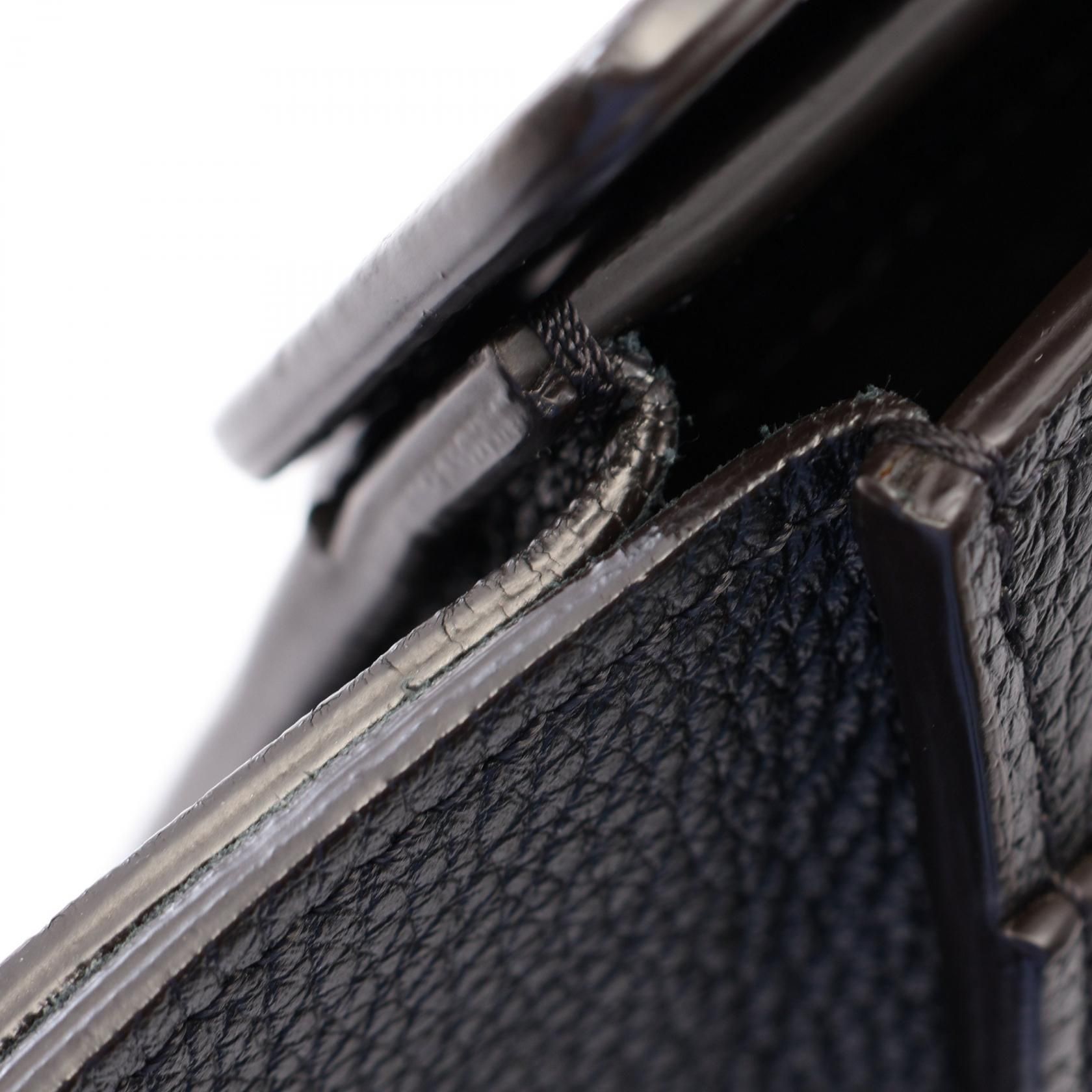Luggage Micro Shopper Handbag Black Leather — view 5