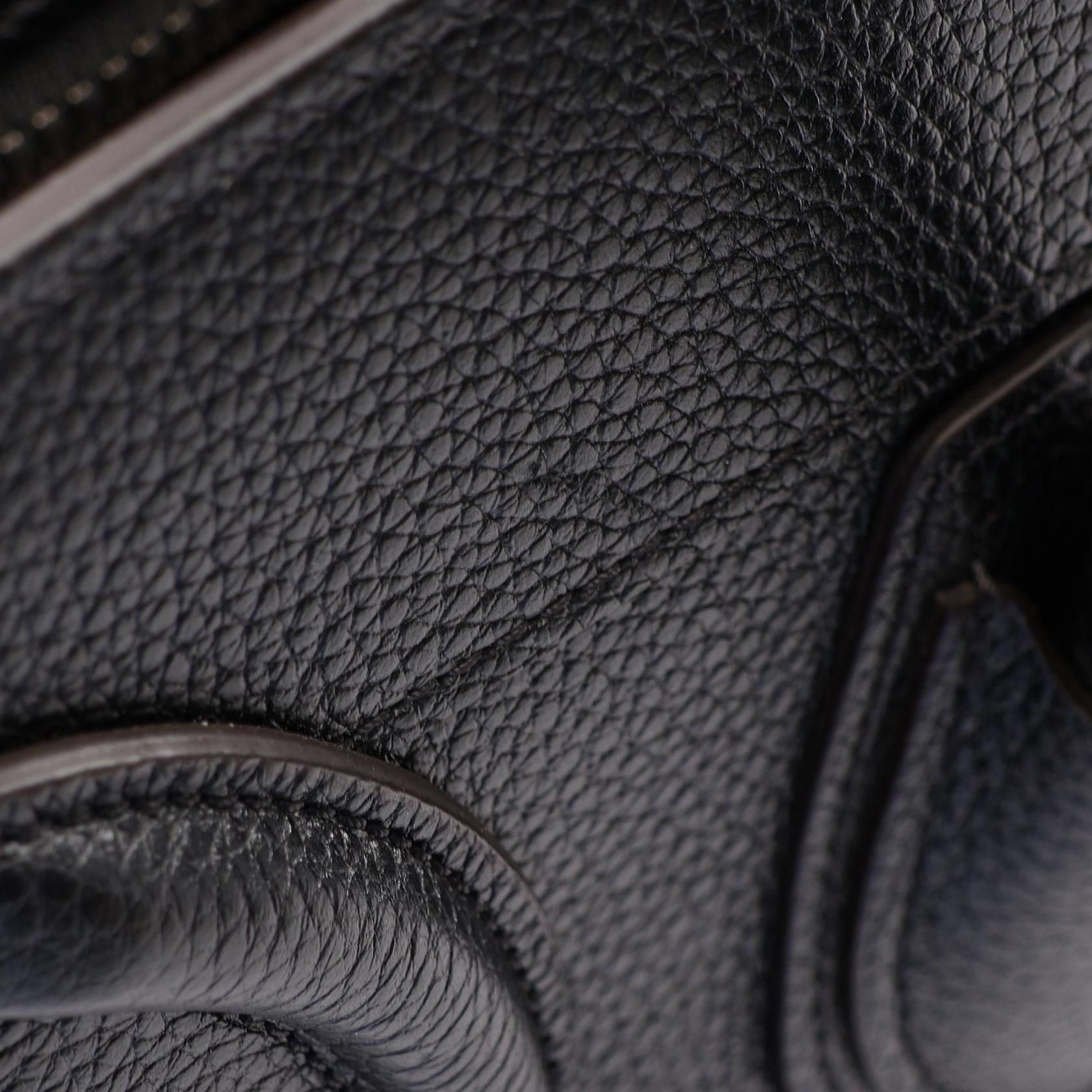 Luggage Micro Shopper Handbag Black Leather — view 6
