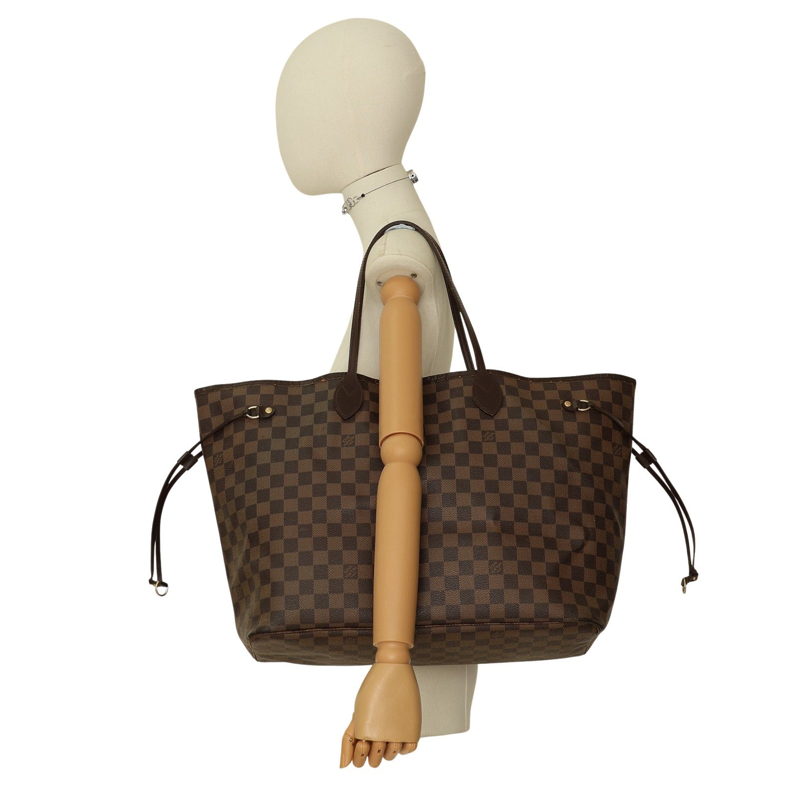 Neverfull Gm Tote Bag Damier Ebene Brown N 51106 — view 6