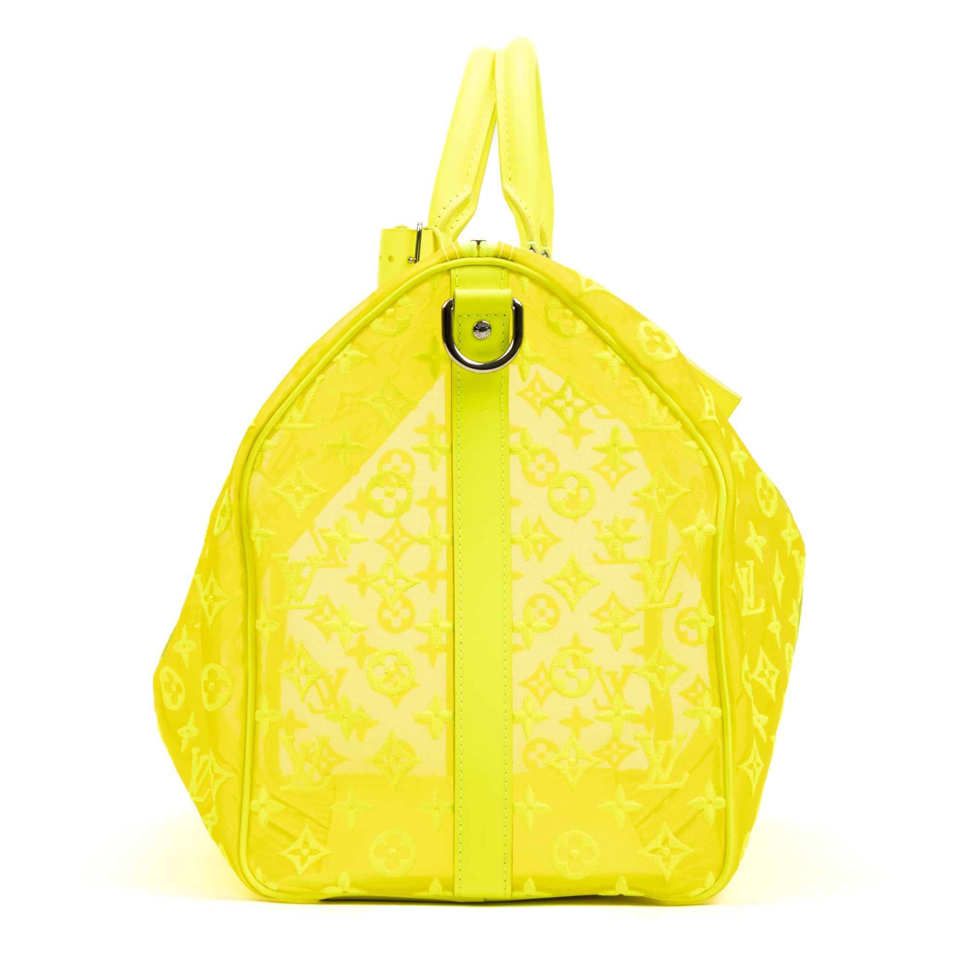 Ltd. Ed. Virgil Abloh Mesh Triangle Summer 2019 Keepall Bandouliere Monogram See Through — view 3