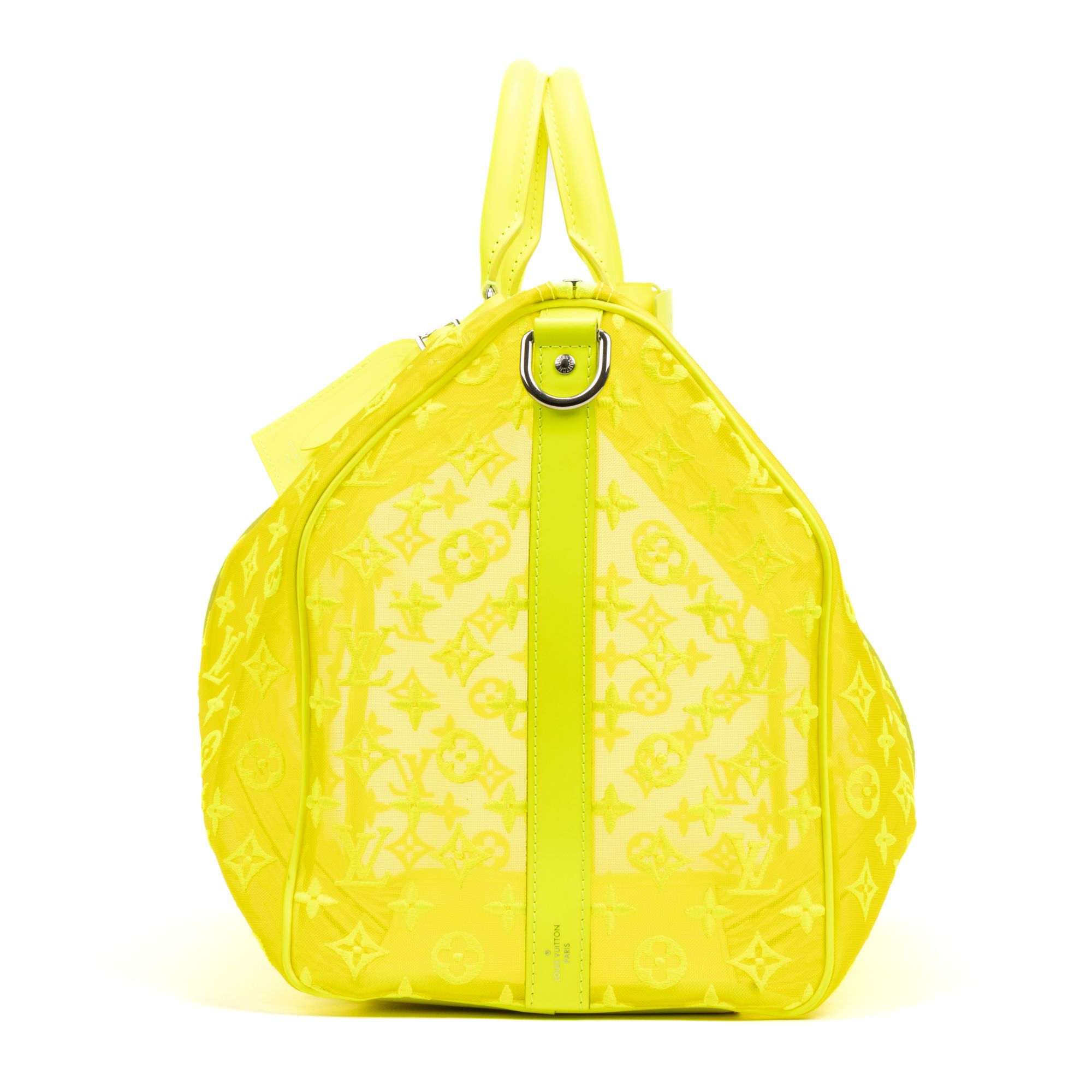 Ltd. Ed. Virgil Abloh Mesh Triangle Summer 2019 Keepall Bandouliere Monogram See Through — view 4