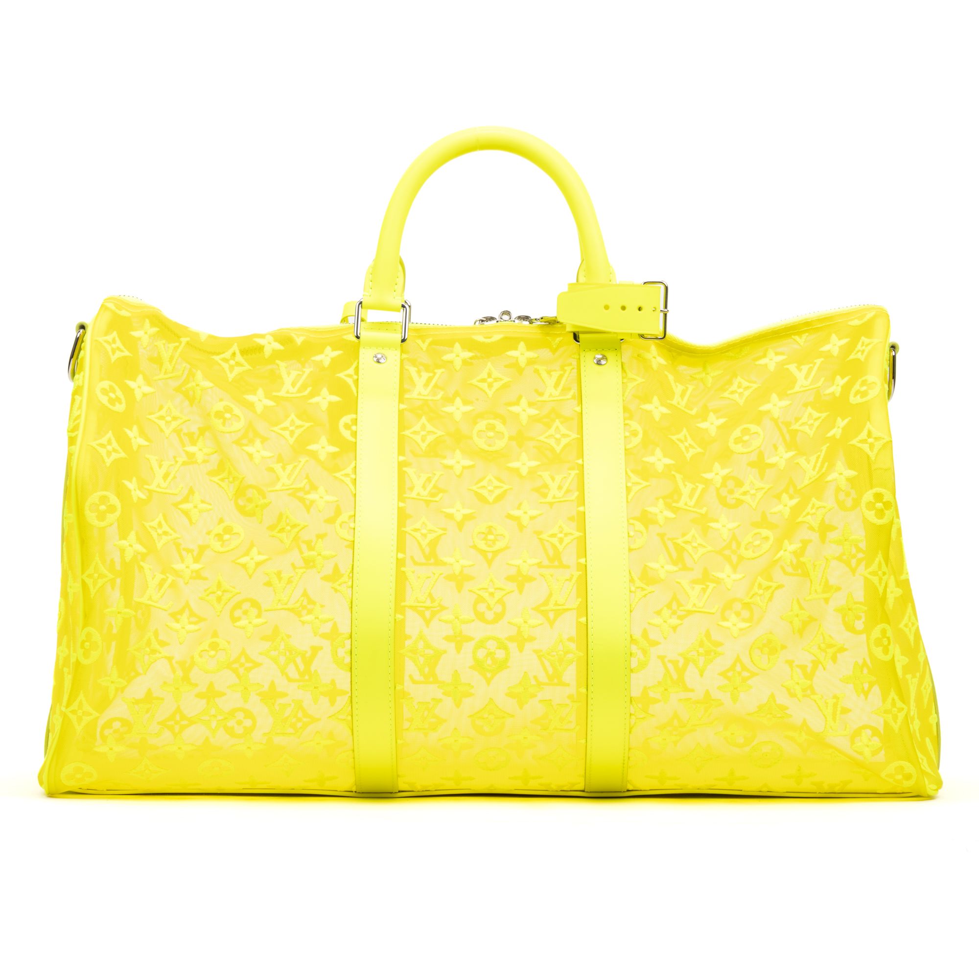 Ltd. Ed. Virgil Abloh Mesh Triangle Summer 2019 Keepall Bandouliere Monogram See Through — view 5