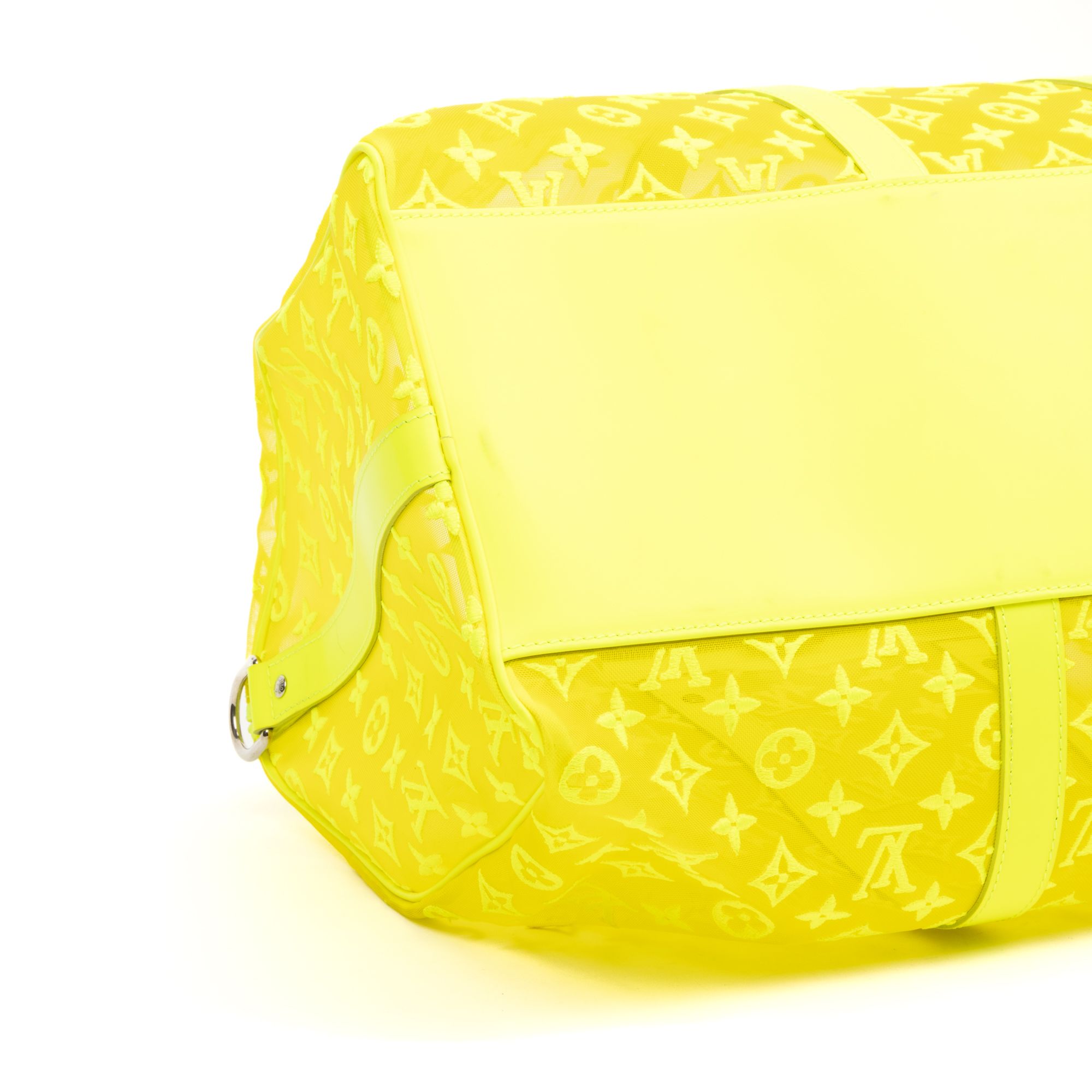 Ltd. Ed. Virgil Abloh Mesh Triangle Summer 2019 Keepall Bandouliere Monogram See Through — view 7