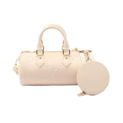 Papillon Bb Shoulder Handbag Empreinte Cream M 45994