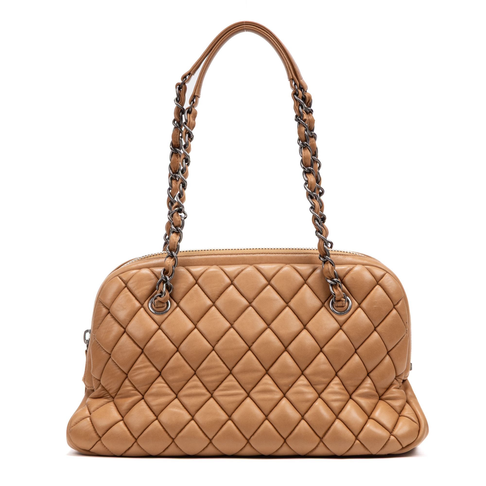 CC Dome Bag Quilted Lambskin Leather