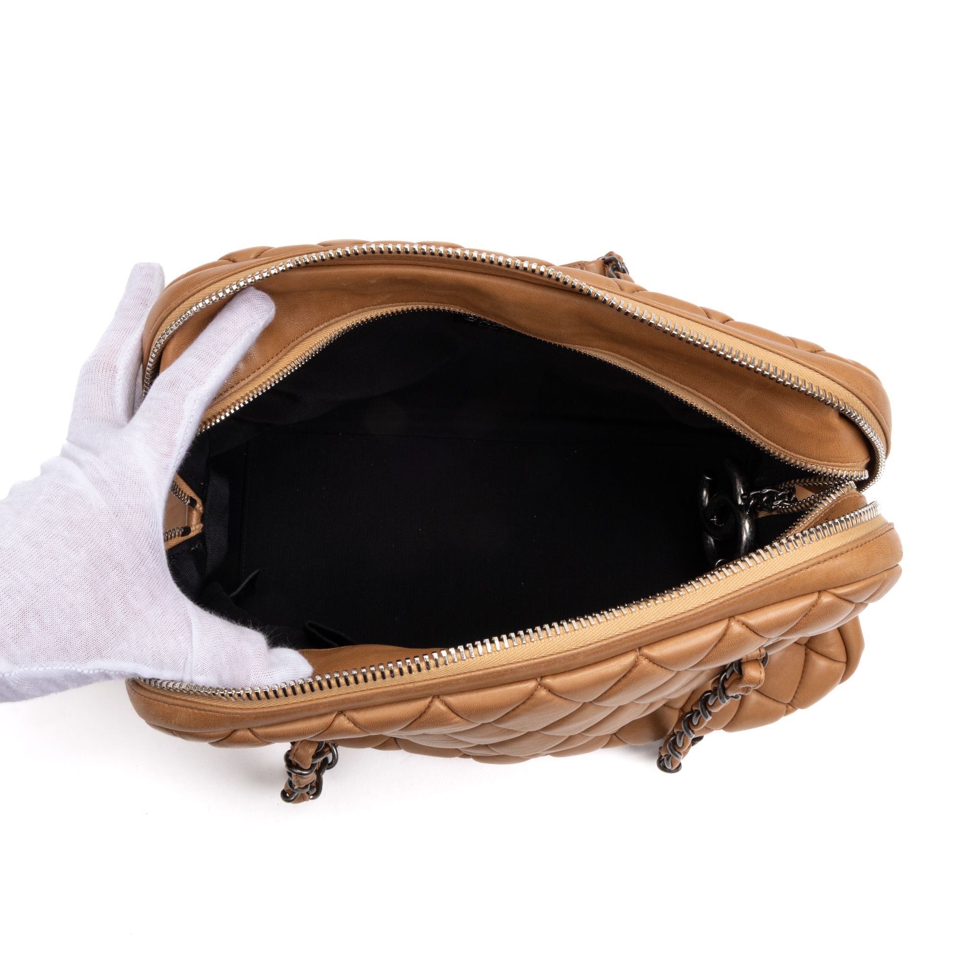 CC Dome Bag Quilted Lambskin Leather — view 9