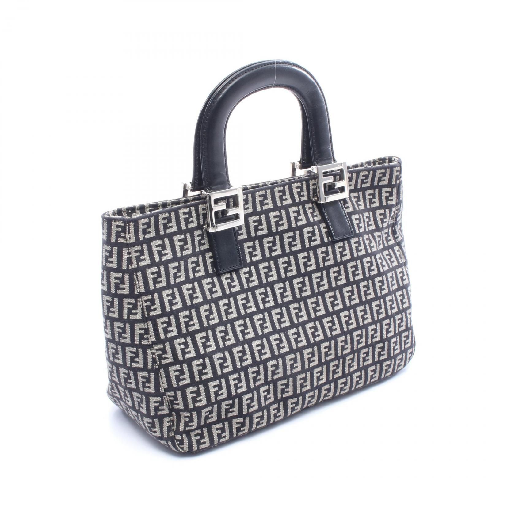 Zucca Tote Bag Black Gray Canvas — view 2