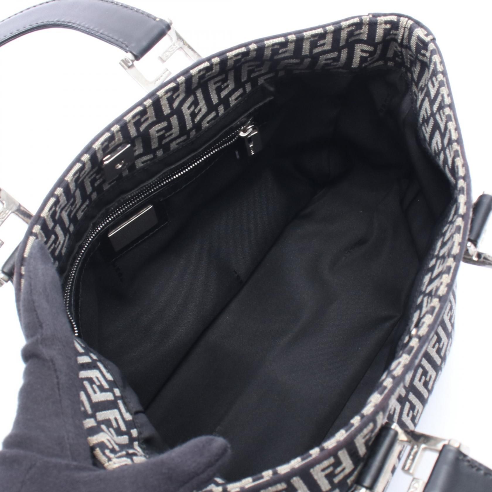 Zucca Tote Bag Black Gray Canvas — view 3