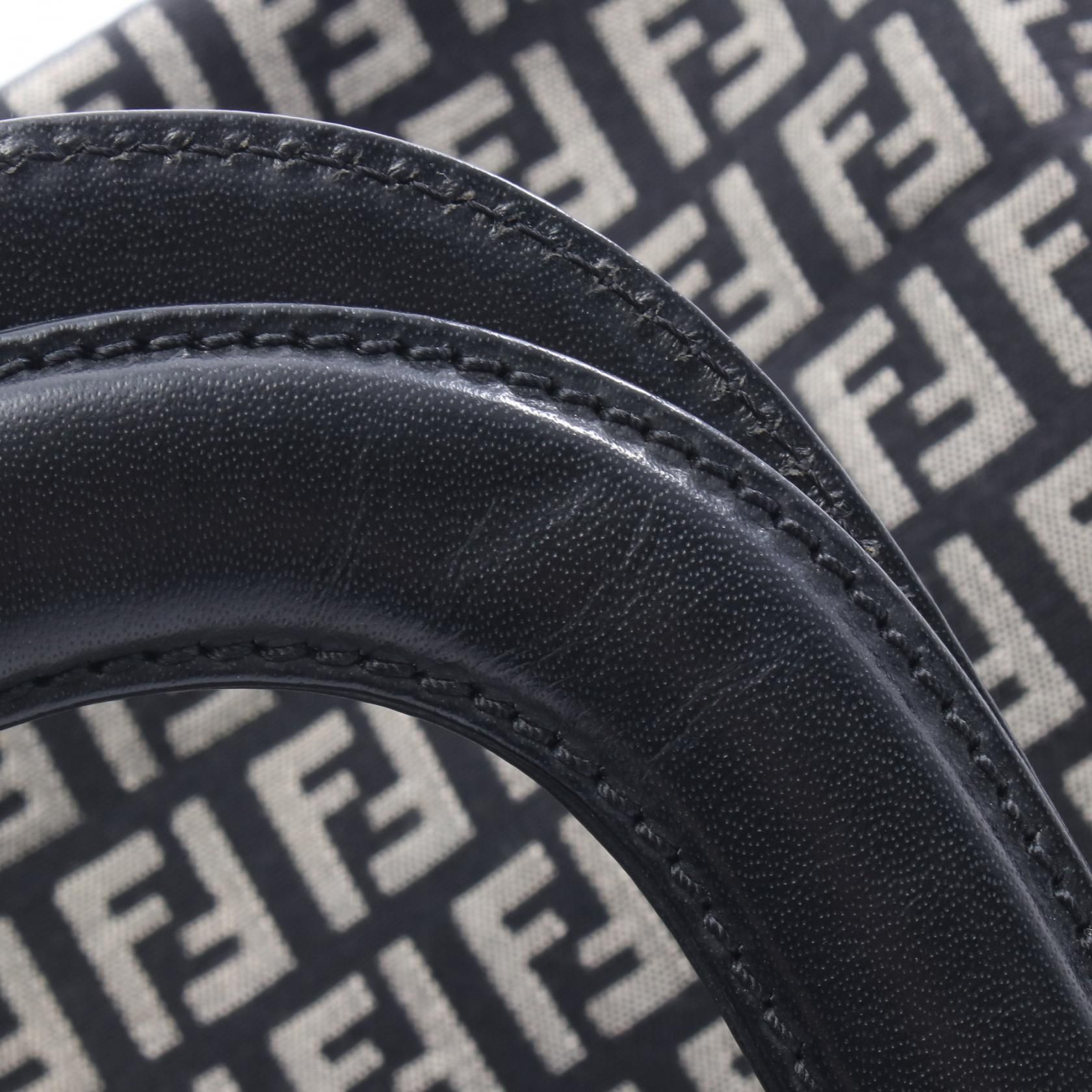 Zucca Tote Bag Black Gray Canvas — view 5