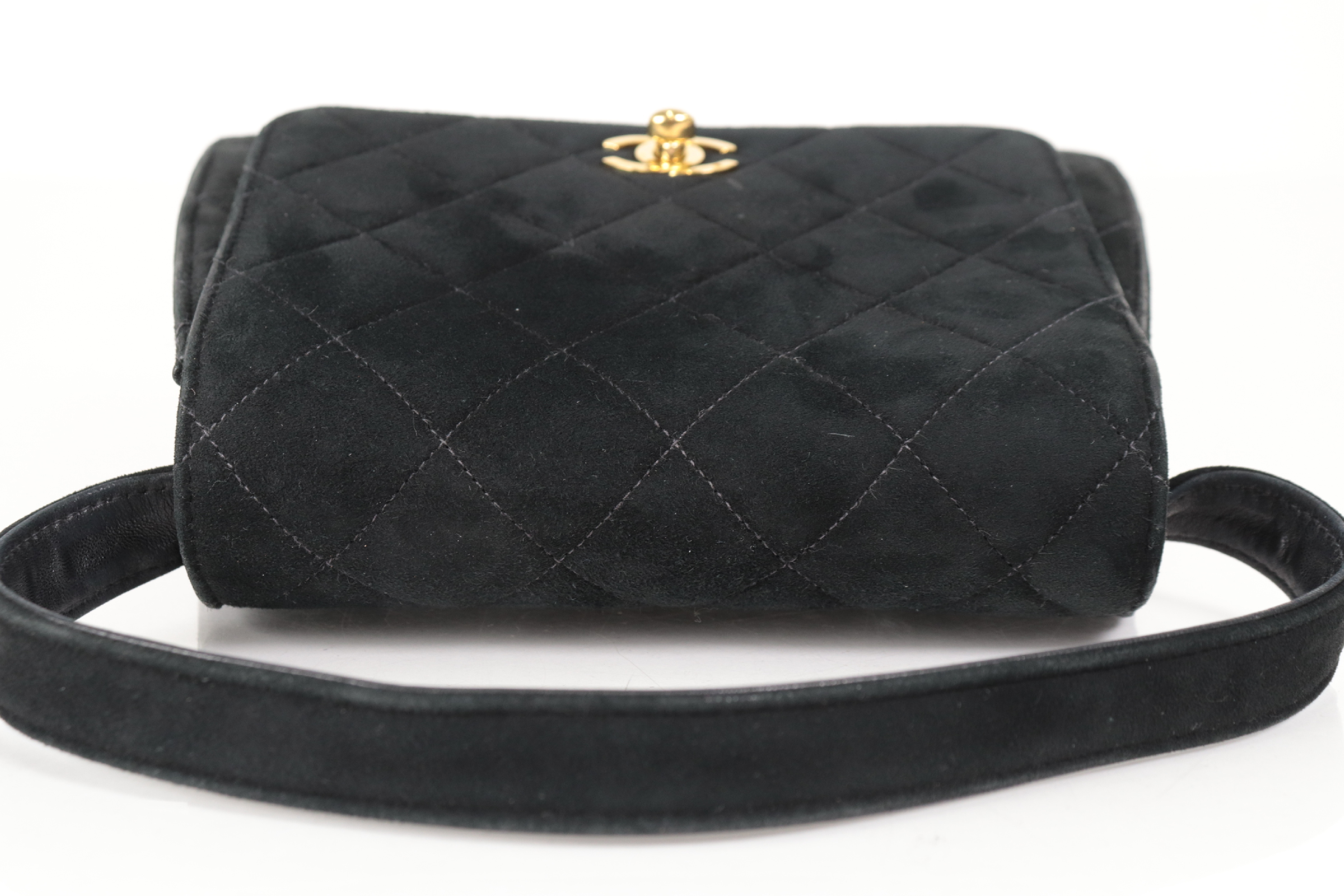 Turnlock Suede Handbag (Serial No. 5) — view 8