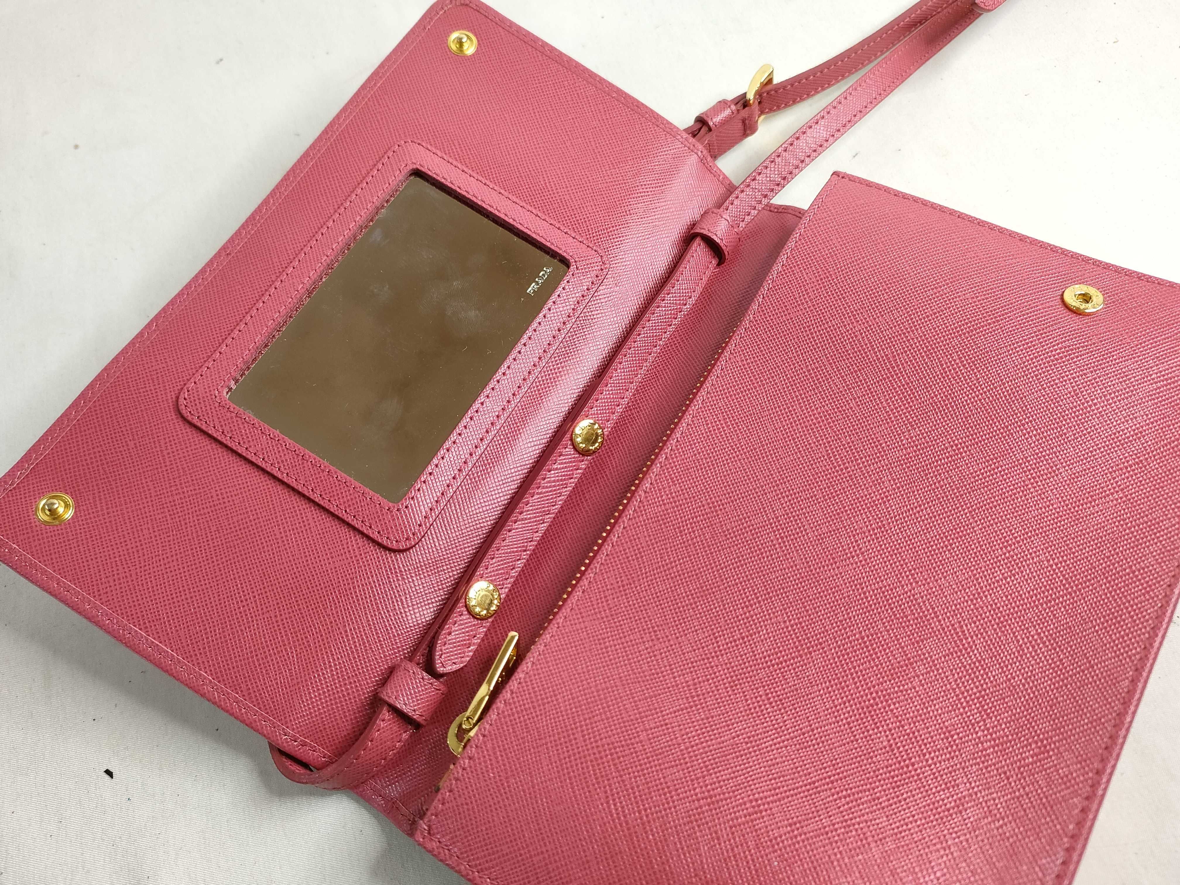 Saffiano Shoulder Wallet Shoulder Bag — view 8