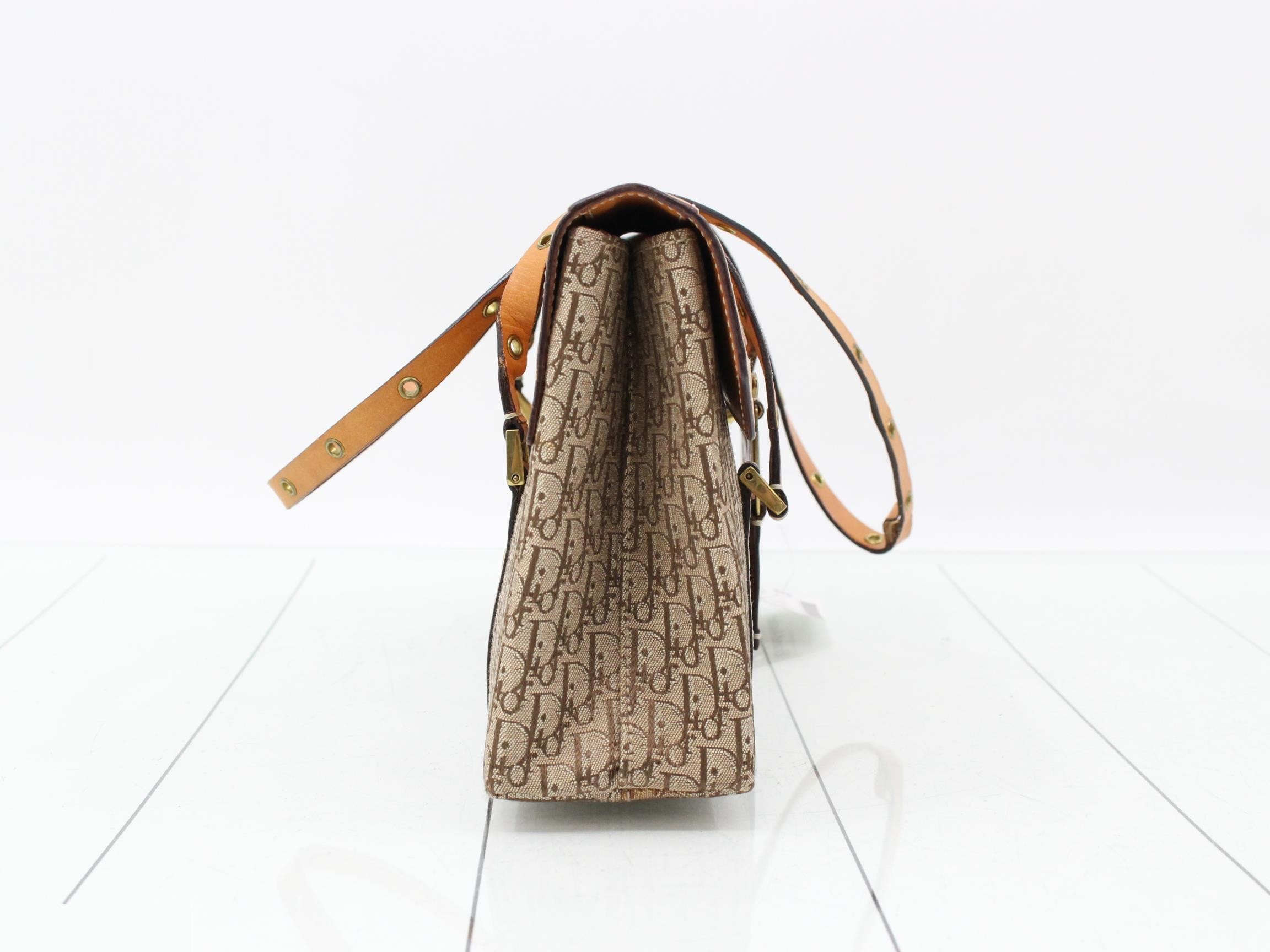 Street Chic Canvas/Leather Semi-Shoulder Bag — view 4