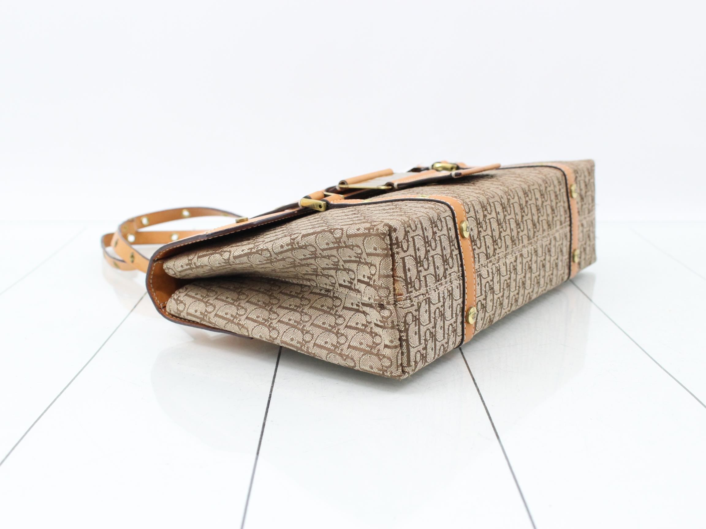 Street Chic Canvas/Leather Semi-Shoulder Bag — view 5