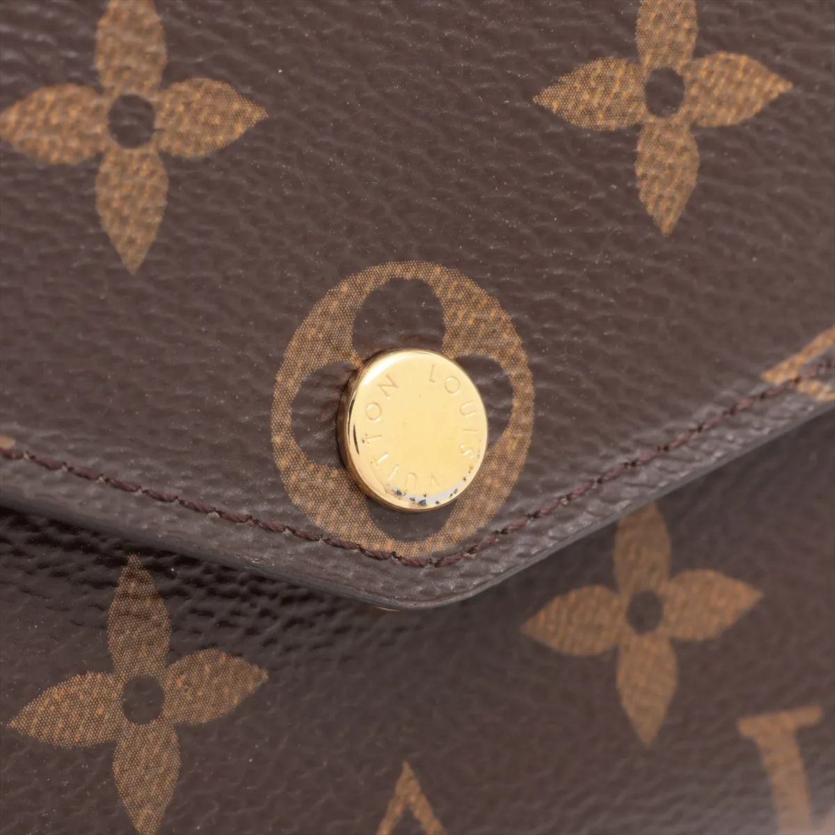 Monogram Portefeuille Sara M60531 CT4175 Brown Long Wallet with Initial — view 11