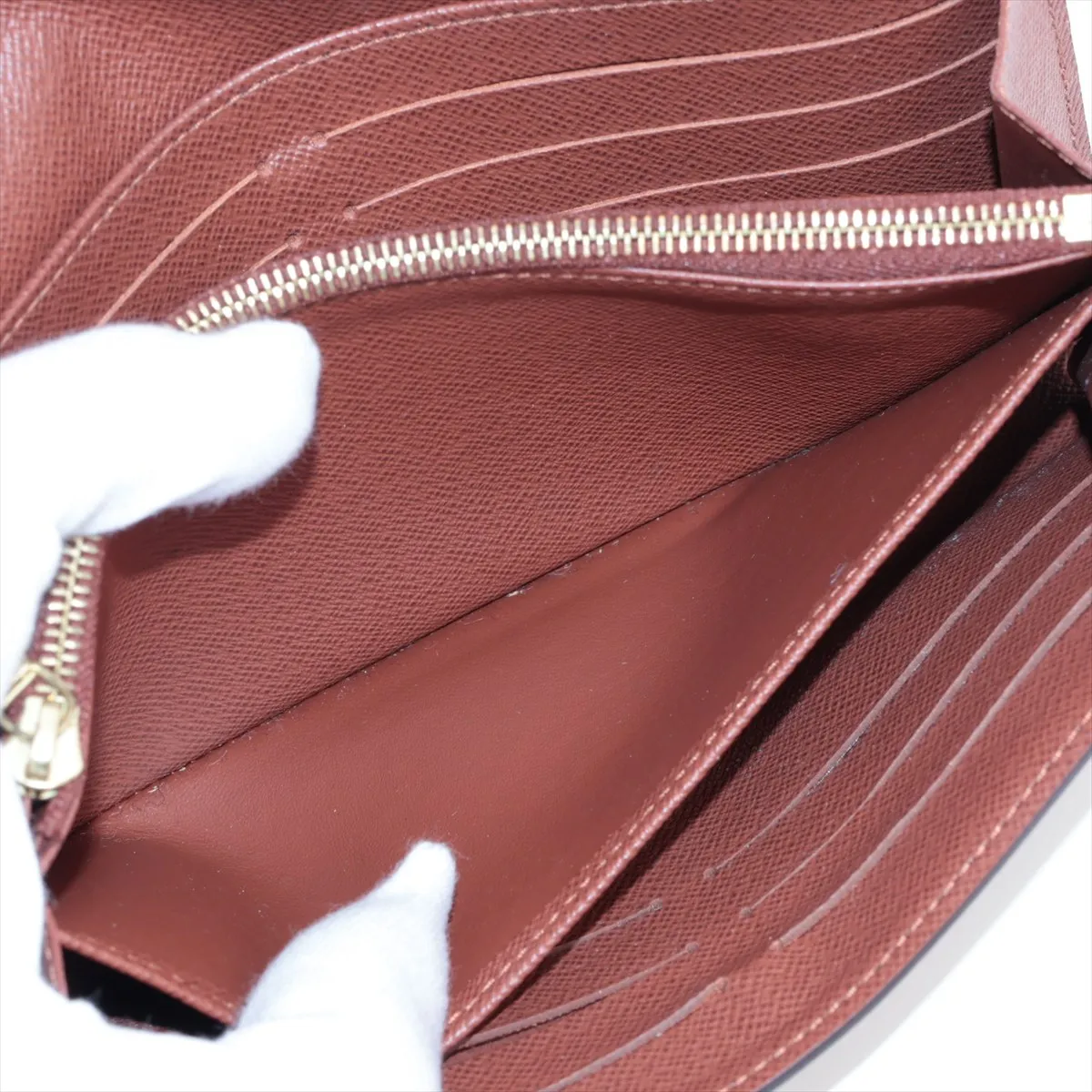 Monogram Portefeuille Sara M60531 CT4175 Brown Long Wallet with Initial — view 6