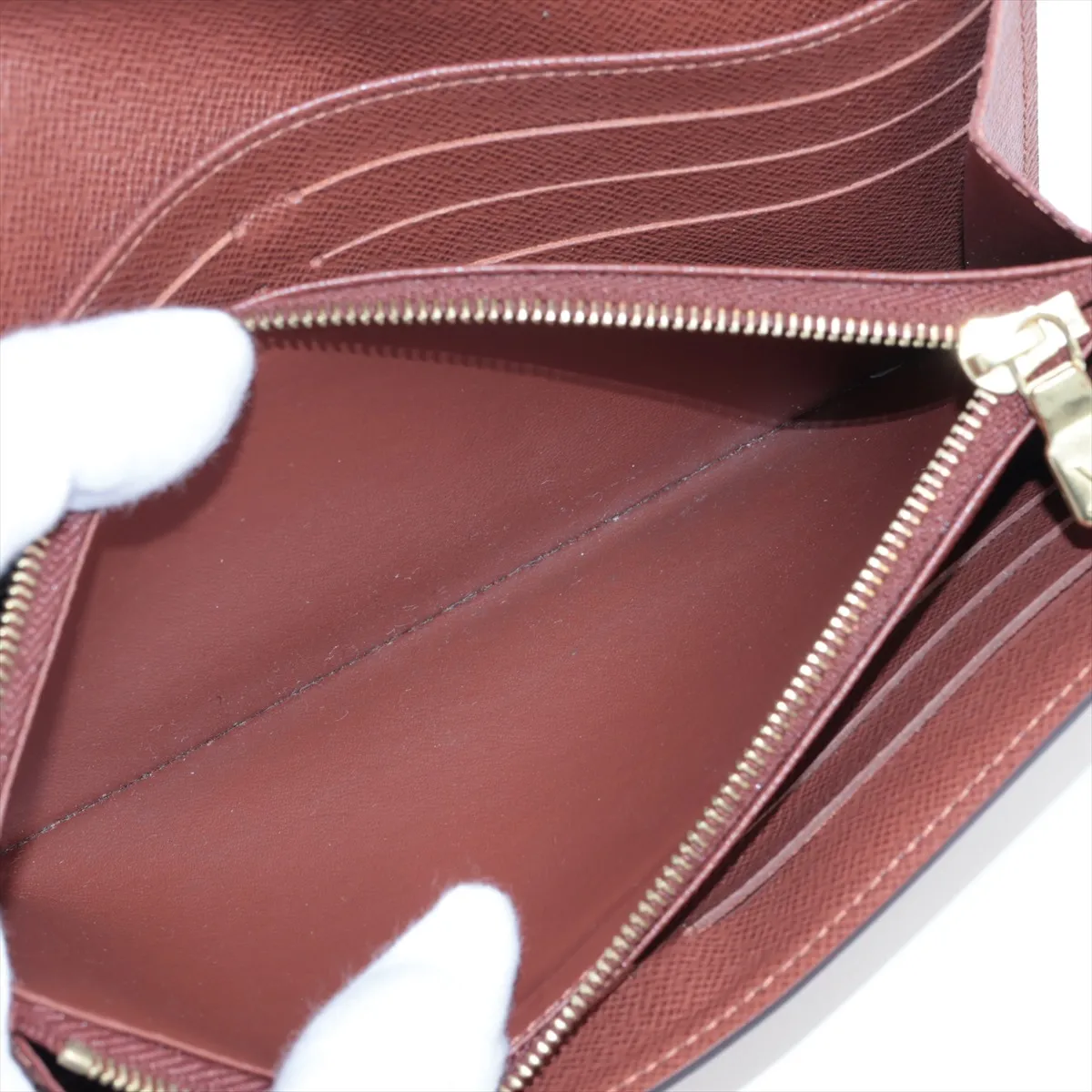 Monogram Portefeuille Sara M60531 CT4175 Brown Long Wallet with Initial — view 8