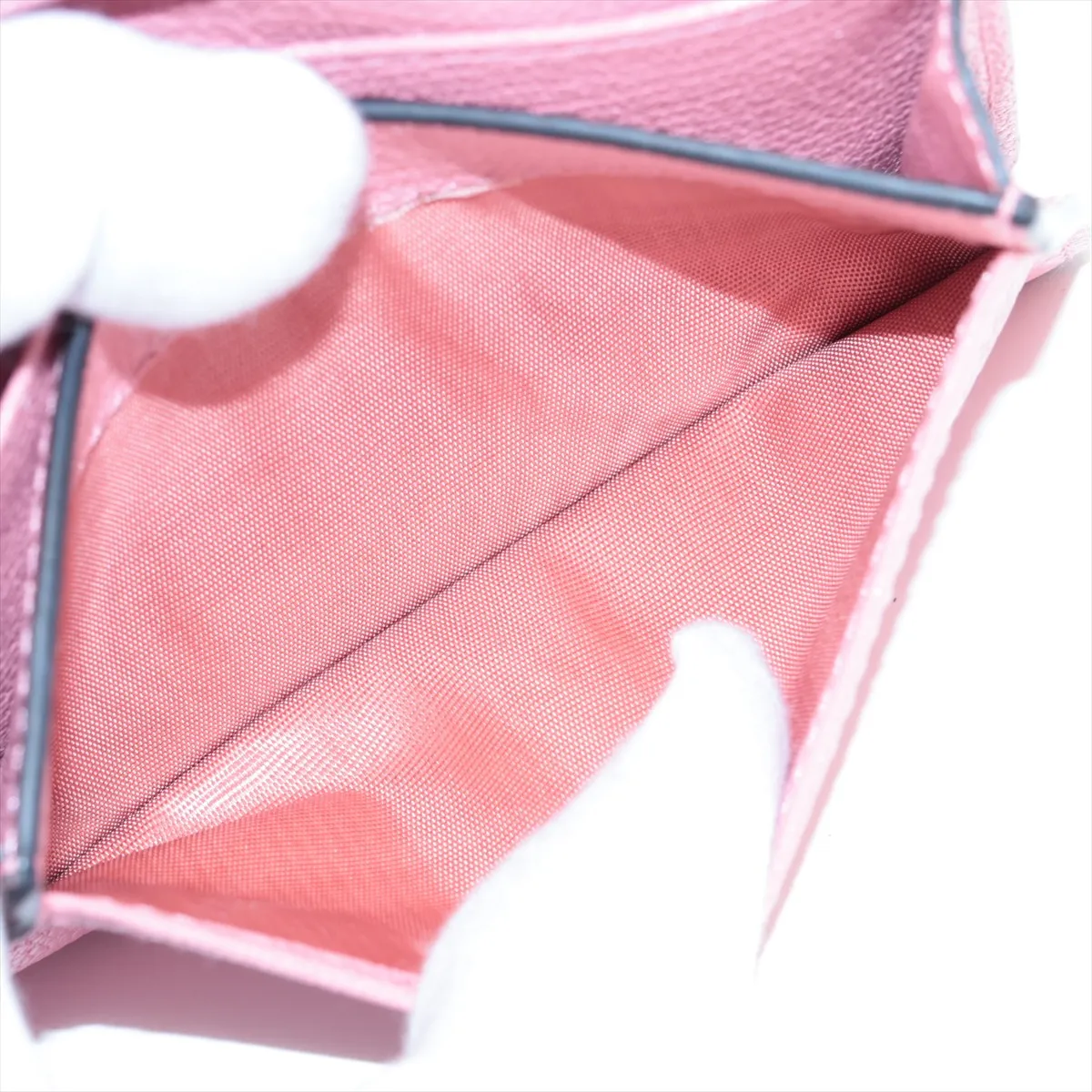 5MC011 Leather Card Case Pink — view 7