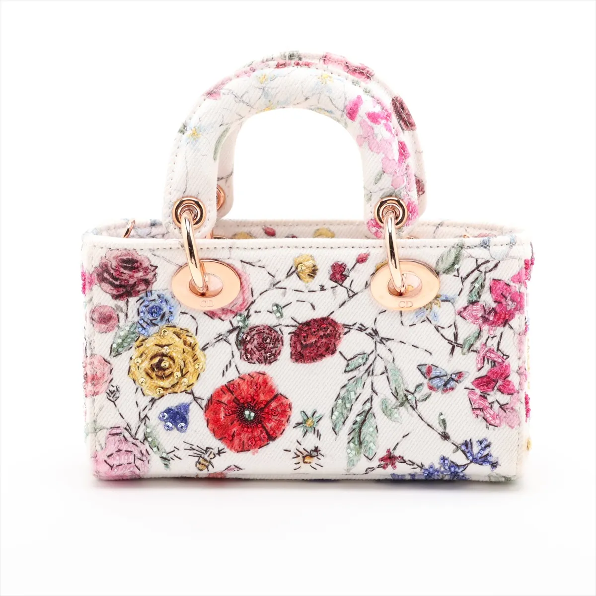 Lady D Joy Micro Canvas x Beads 2-Way Handbag, Multicolor — view 2
