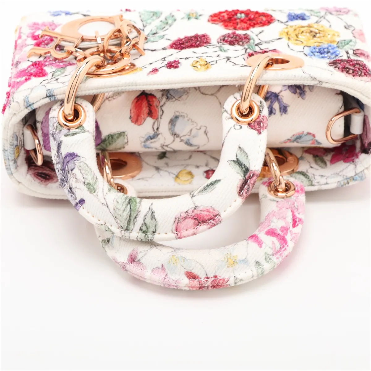 Lady D Joy Micro Canvas x Beads 2-Way Handbag, Multicolor — view 5