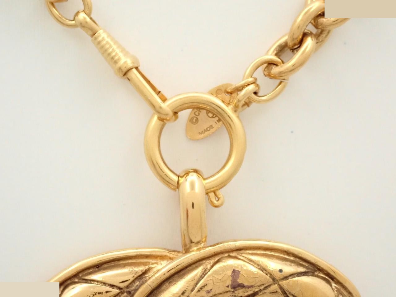 Matelassé Coco Mark Necklace — view 2