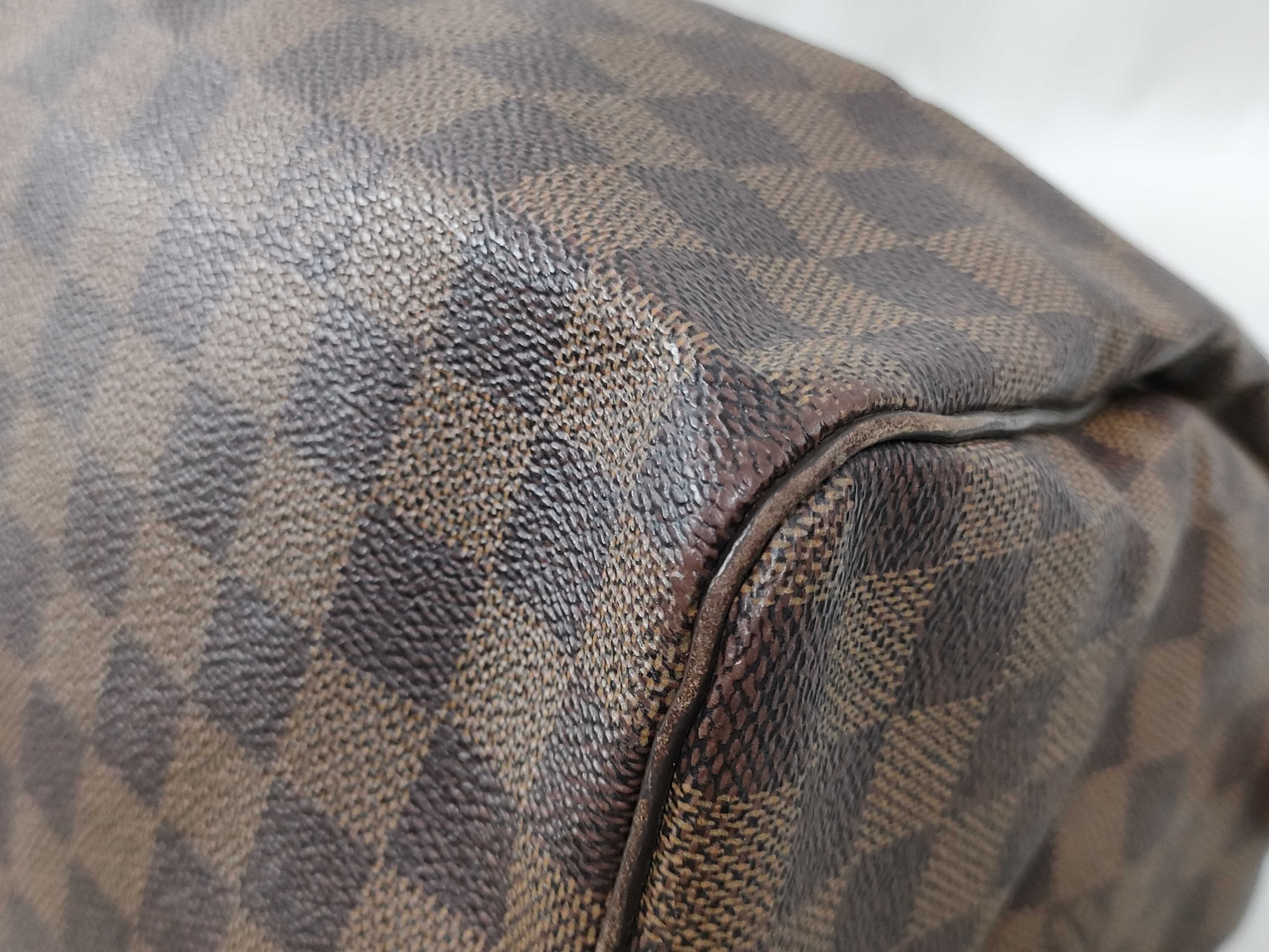 Damier ID-Speedy 30 Canvas Brown Handbag GHW AA5100 — view 10