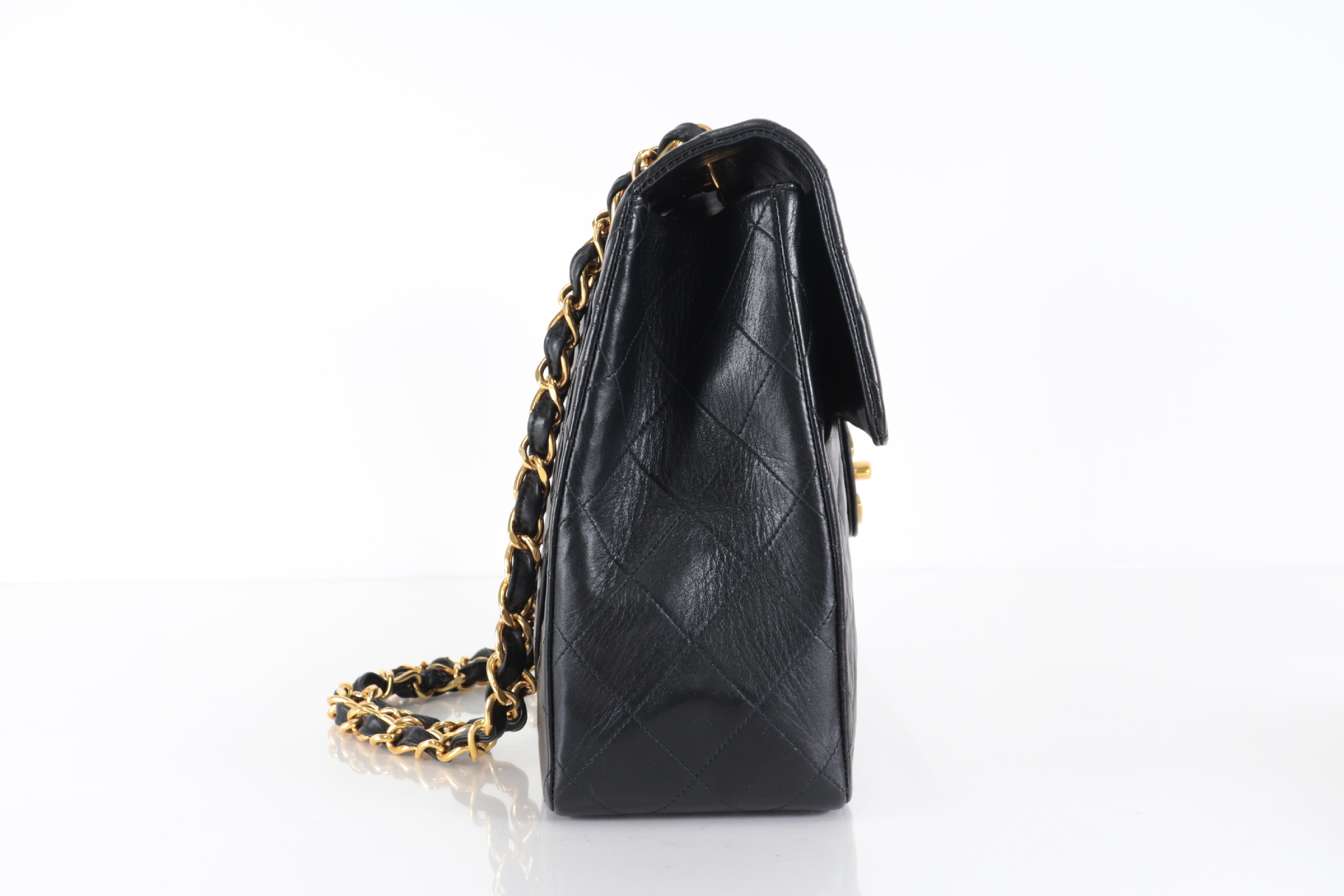 Large Matelassé Lambskin Chain Shoulder Bag (Series 2) — view 4