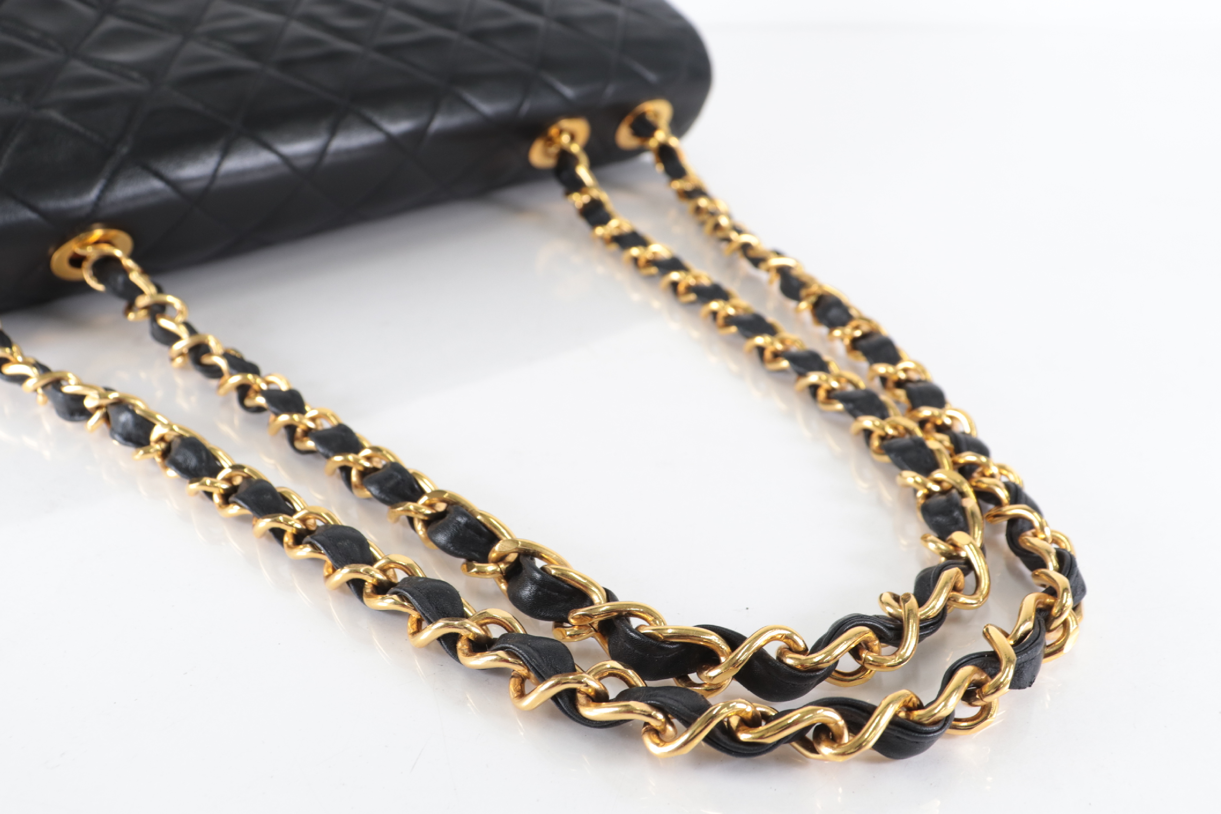 Large Matelassé Lambskin Chain Shoulder Bag (Series 2) — view 8