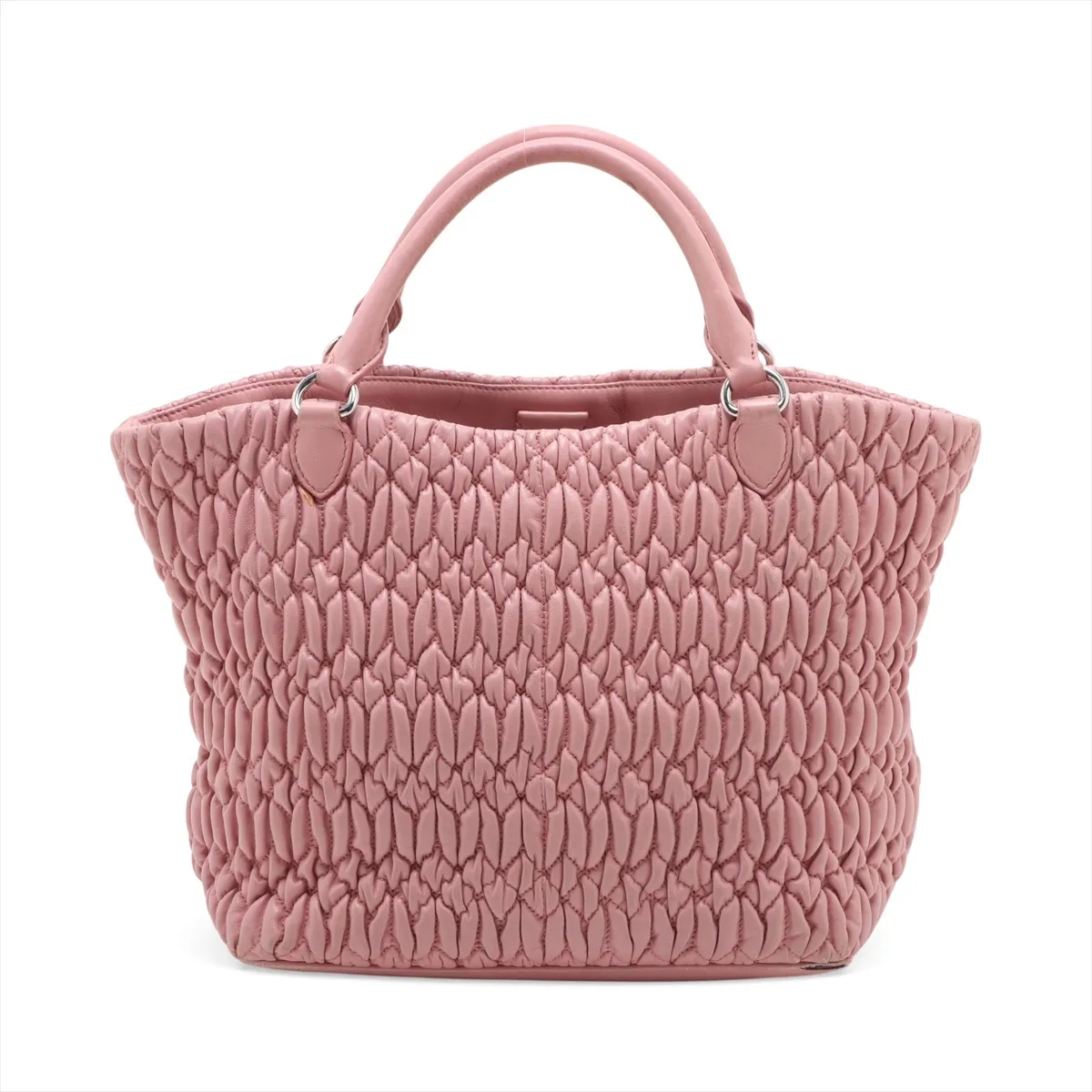 Nappa Crystal 5BE896 Leather 2-Way Handbag Pink — view 2