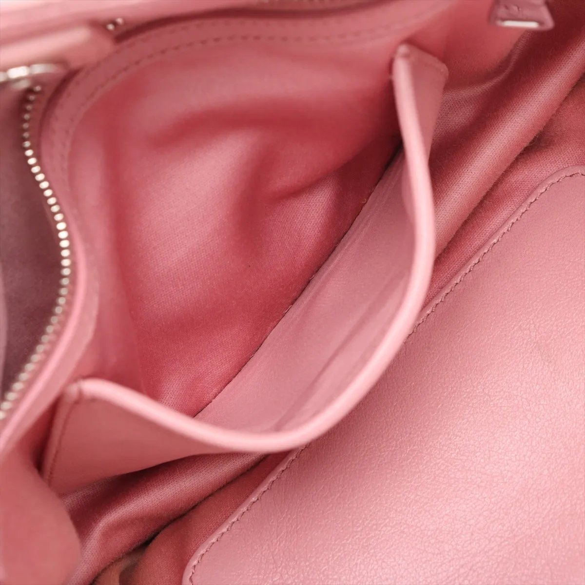 Nappa Crystal 5BE896 Leather 2-Way Handbag Pink — view 10