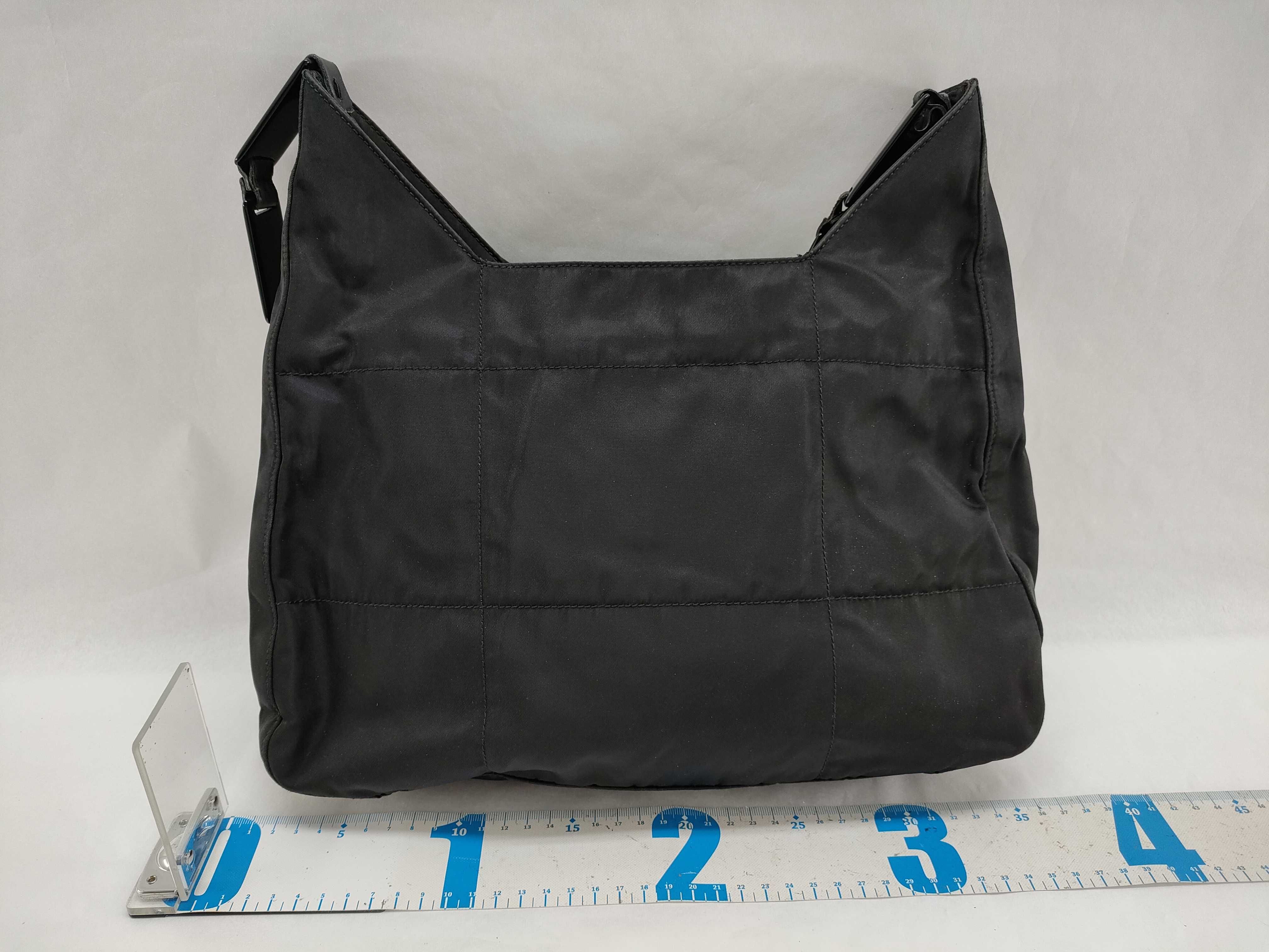 Nylon Prada Plate Shoulder Bag — view 2