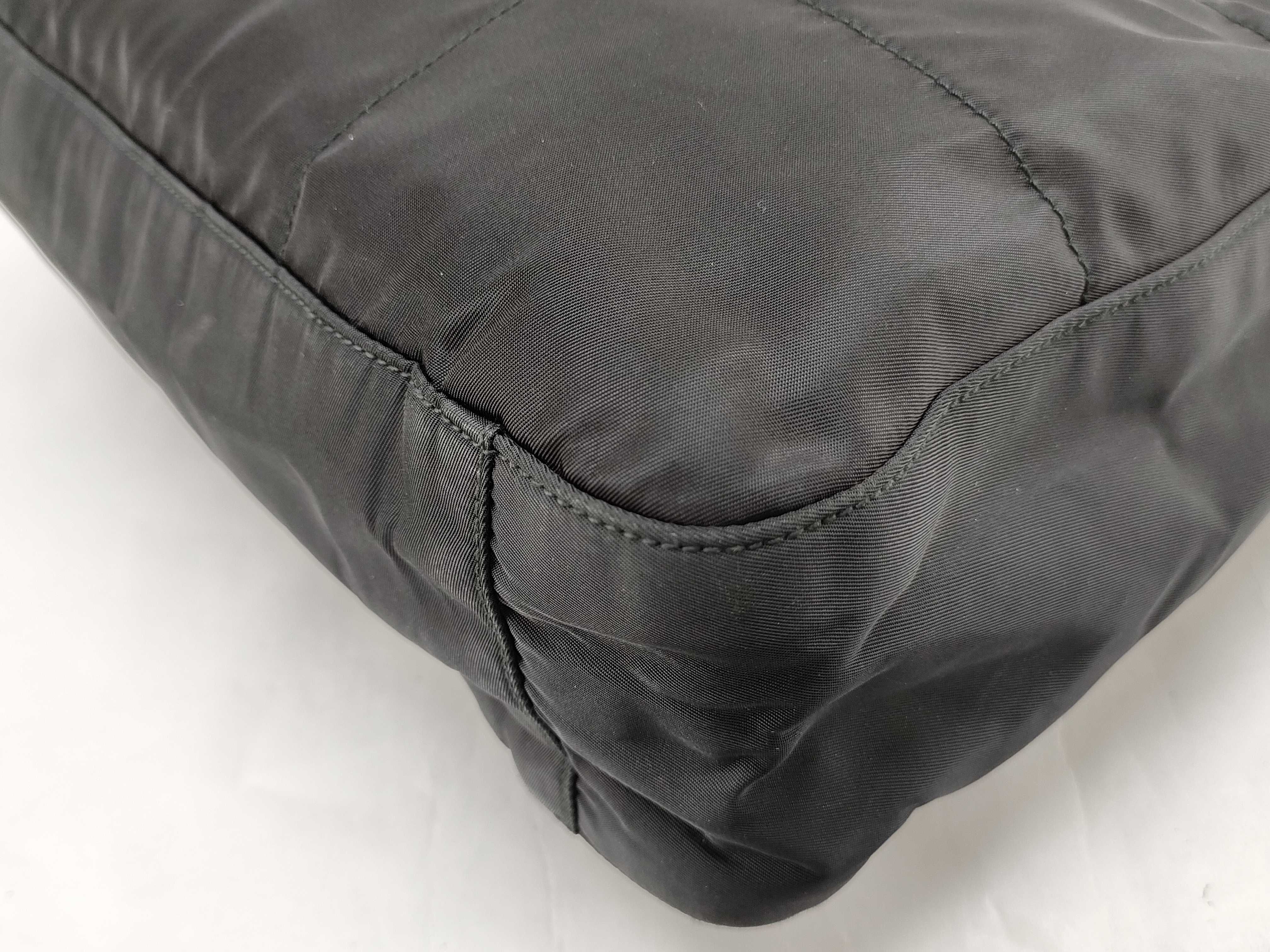 Nylon Prada Plate Shoulder Bag — view 6