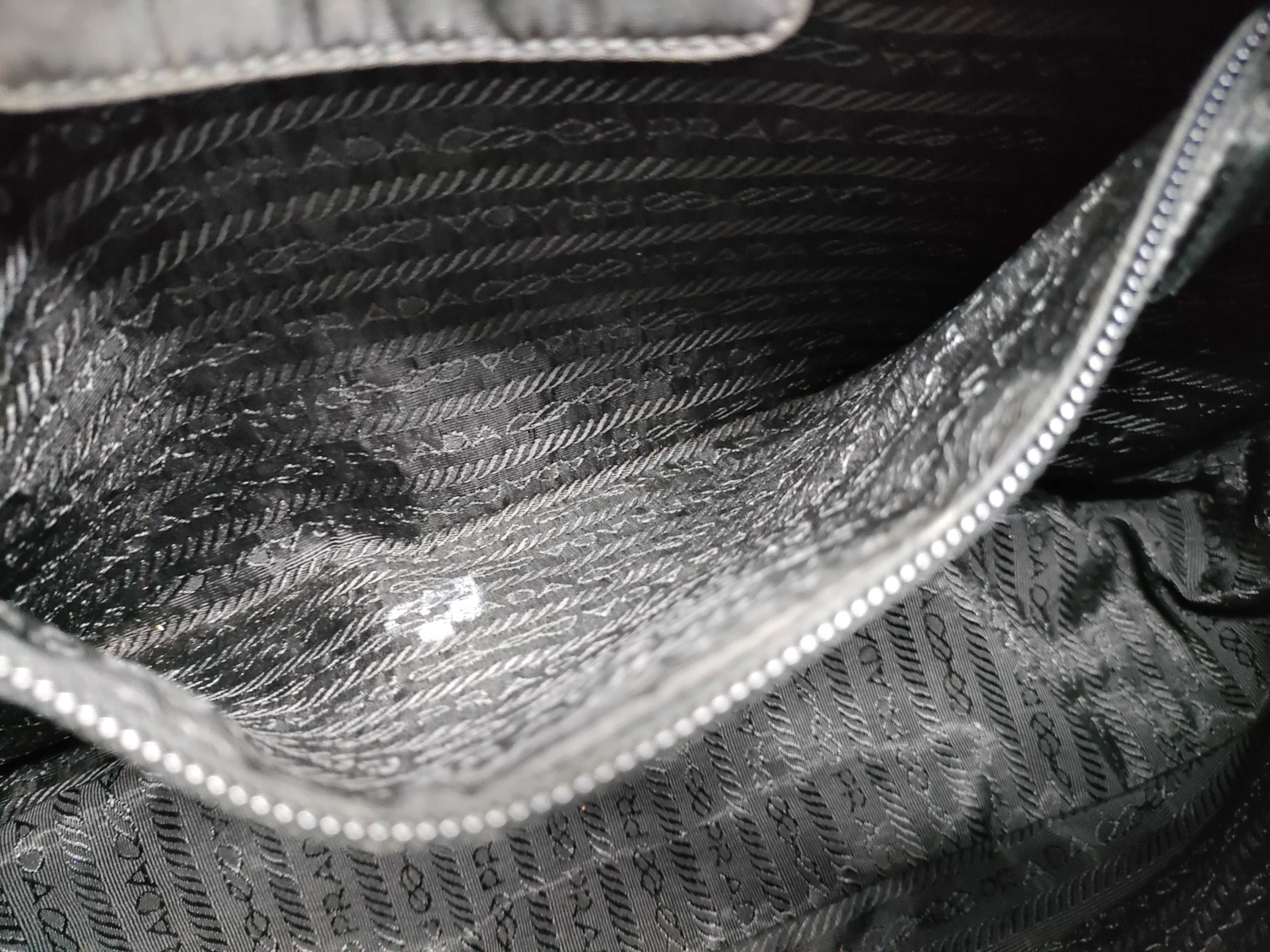 Nylon Prada Plate Shoulder Bag — view 10