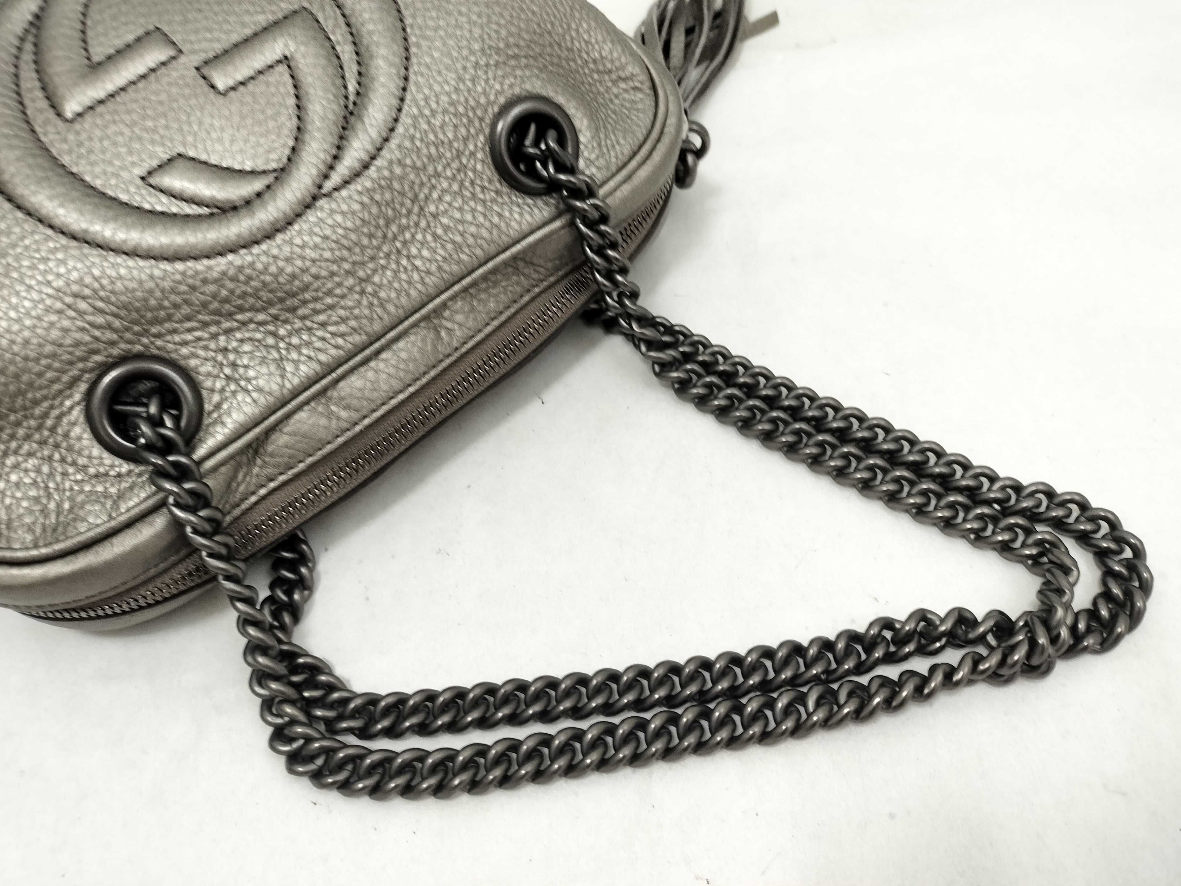 Soho Leather Chain Shoulder Bag 308983 (Includes Box and Warranty) — view 3